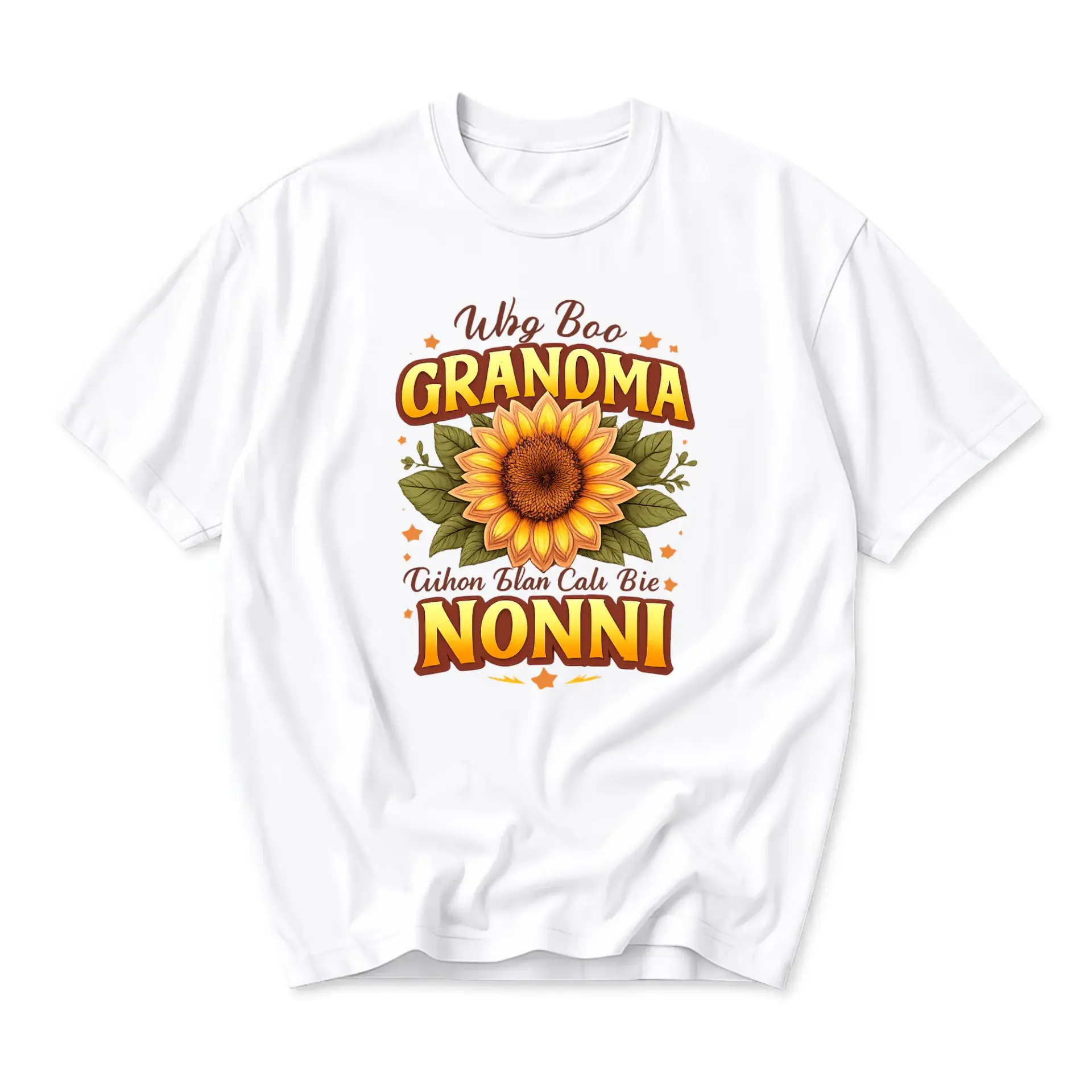 Funny Shirt Unisex Graphic Printed T-Shirt Sunflower Floral Design Retro