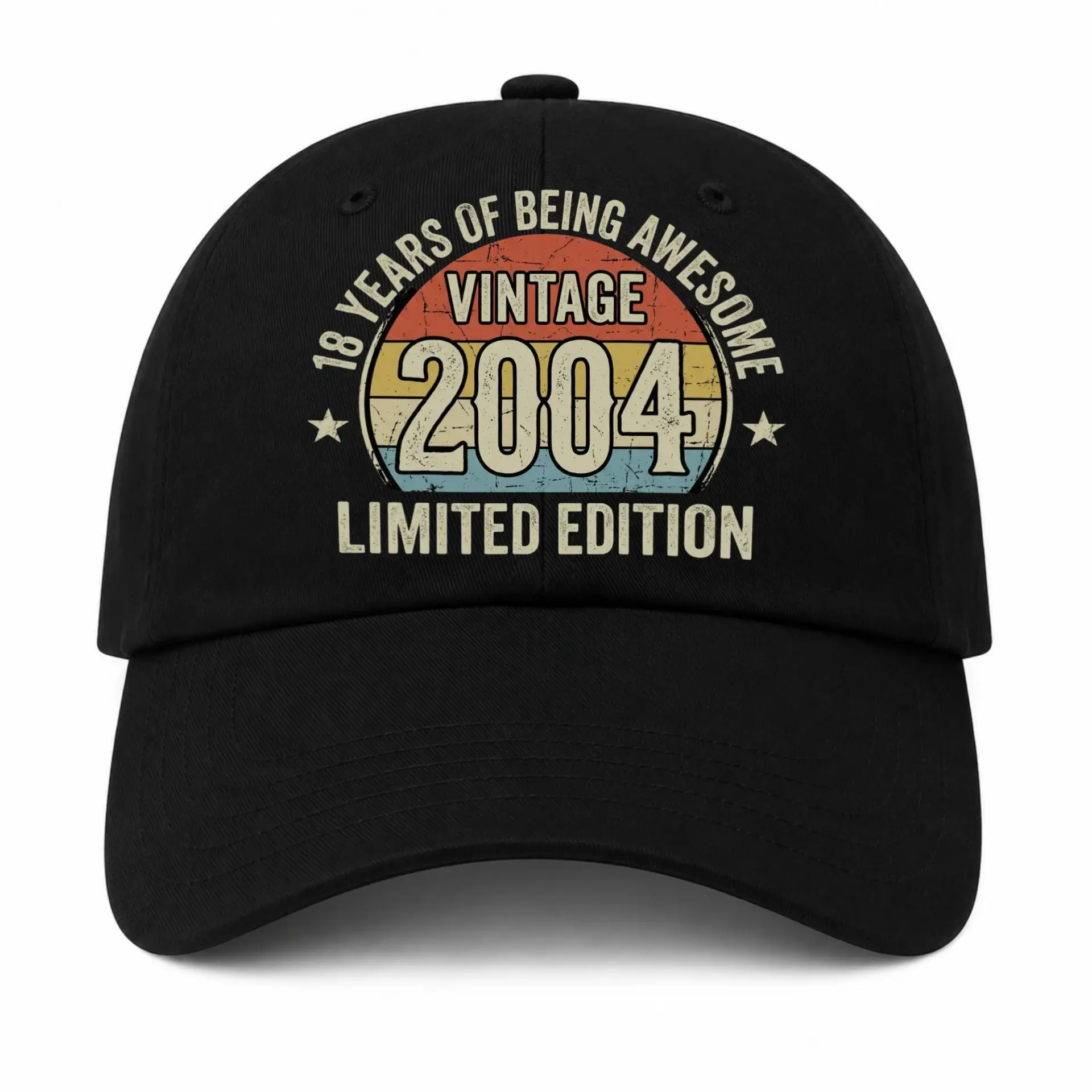 Baseball Cap 18 Years of Being Awesome Vintage 2004 Graphic Dad Hat