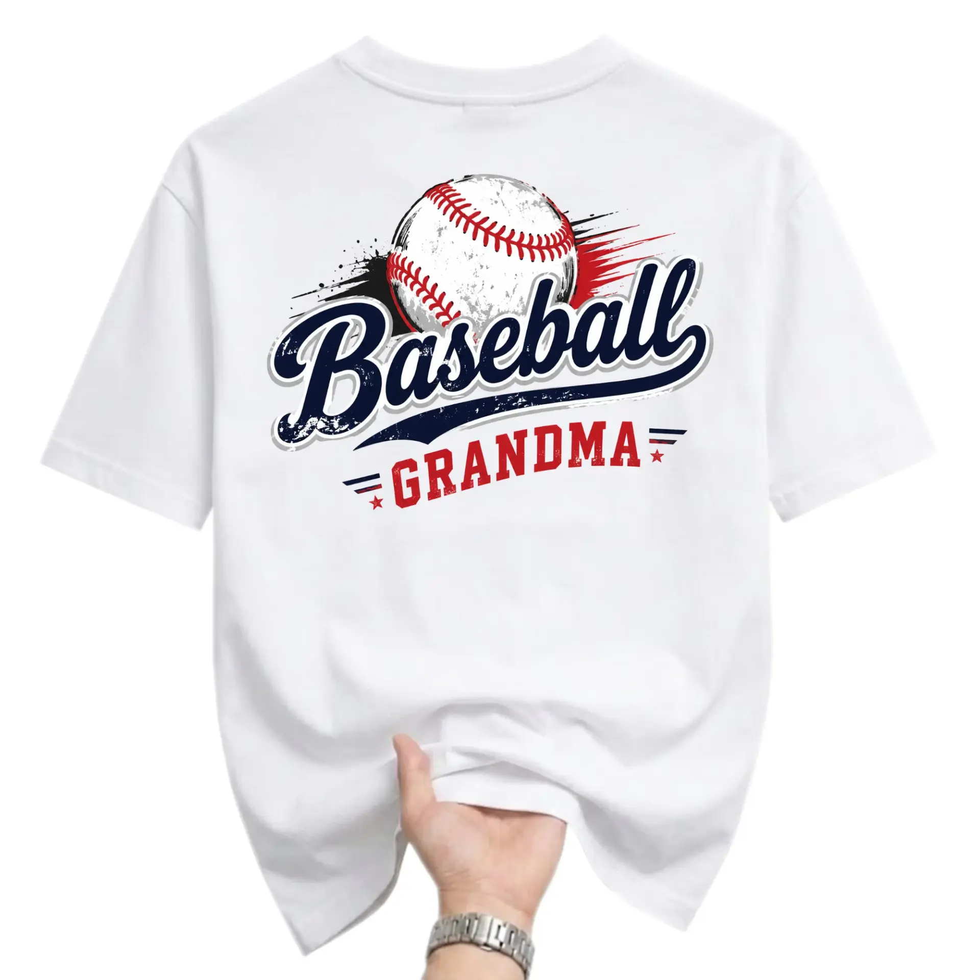 T-shirt Baseball Grandma Graphic Tee Unisex Crew Neck Casual Cotton Blend Sporty Apparel for Daily Wear and Sports Fans