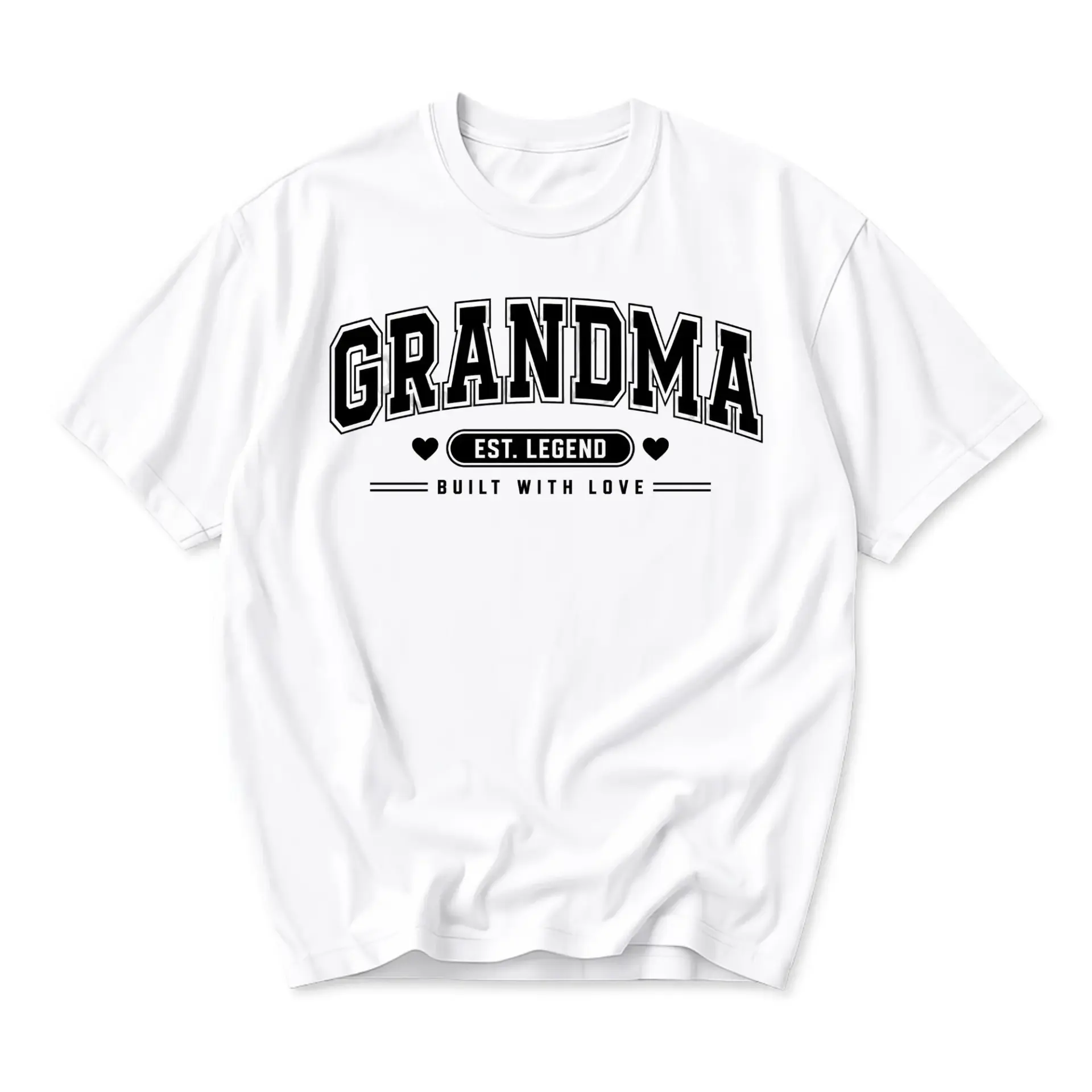 Graphic Tee Grandma Est. Legend Built with Love Unisex Crew Neck Short