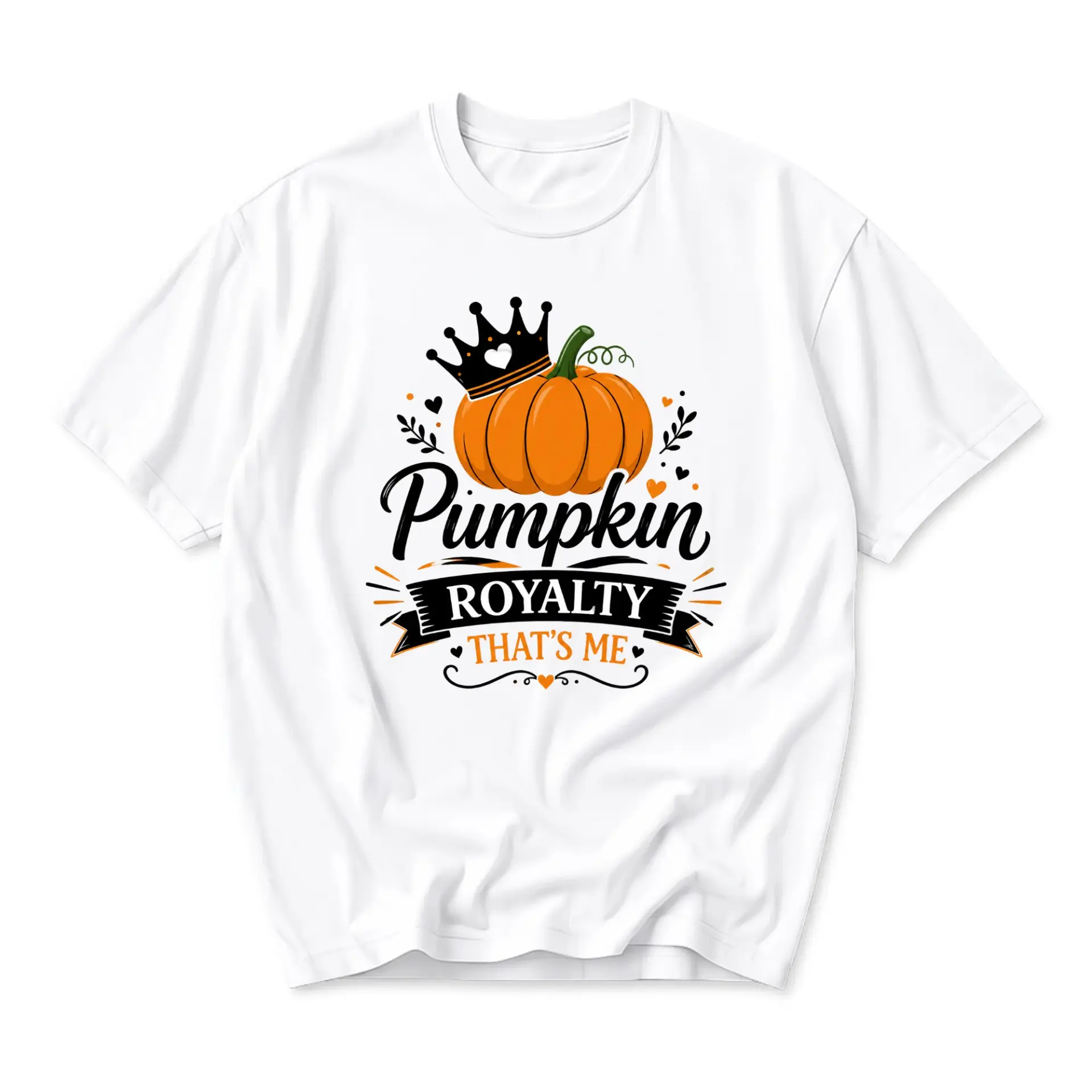 Funny Shirt Pumpkin Royalty That Is Me Graphic Tee Seasonal Casual Apparel for Autumn Enthusiasts and Fall Events