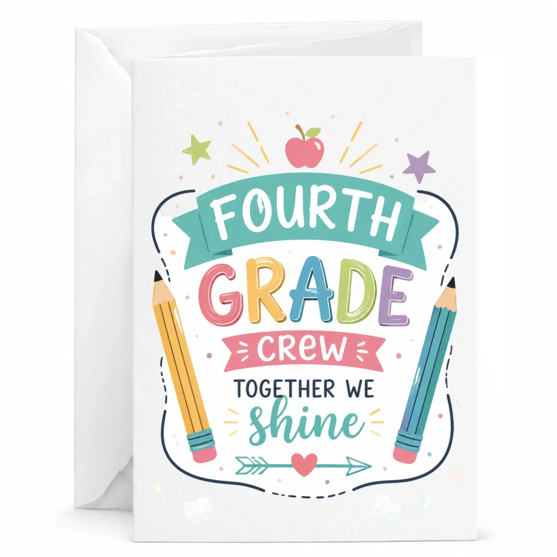 Personalized Greeting Card Fourth Crew Together We Theme