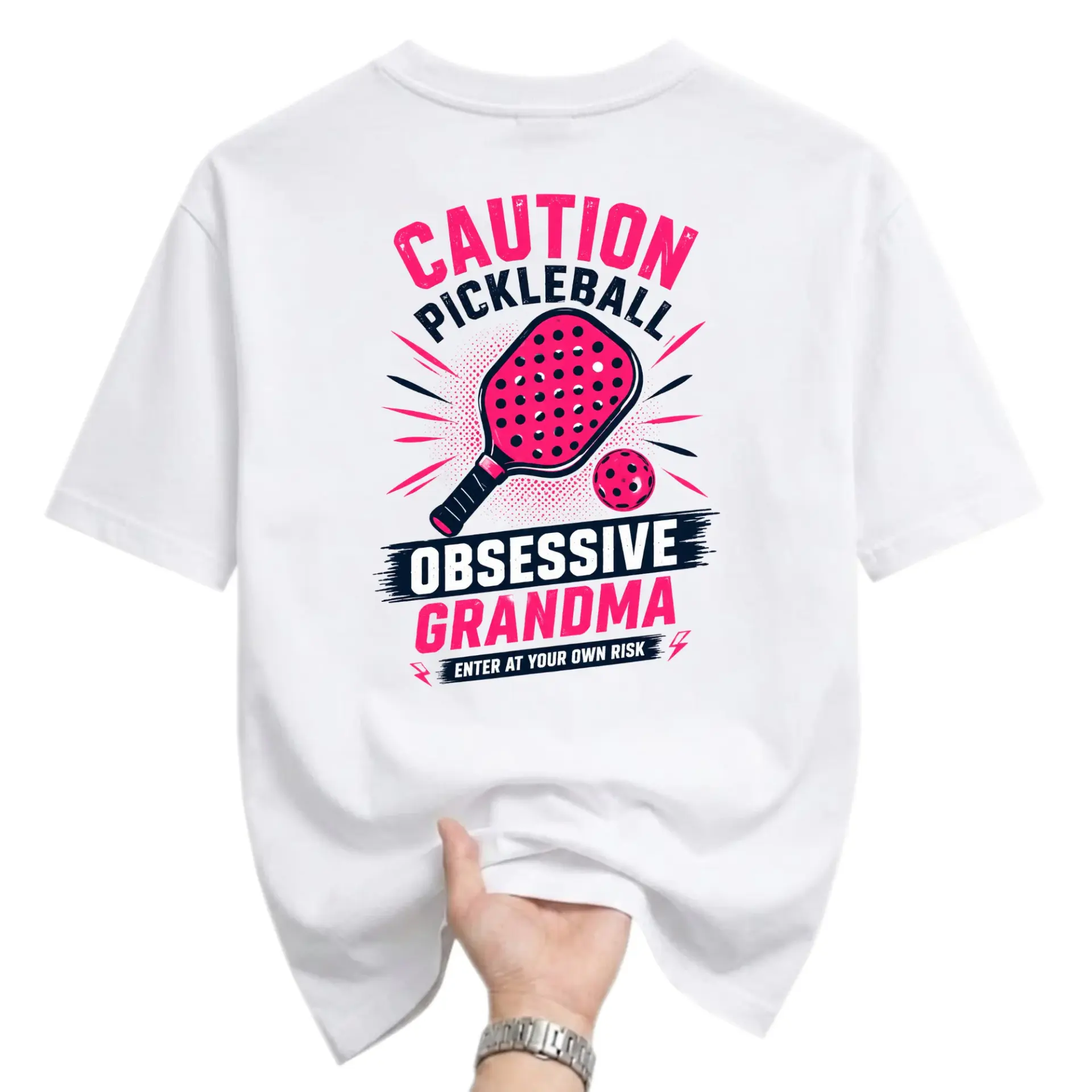 Graphic Tee Pickleball Grandma Unisex T-Shirt Casual Everyday Crew Neck Shirt Soft Breathable Cotton Blend Top