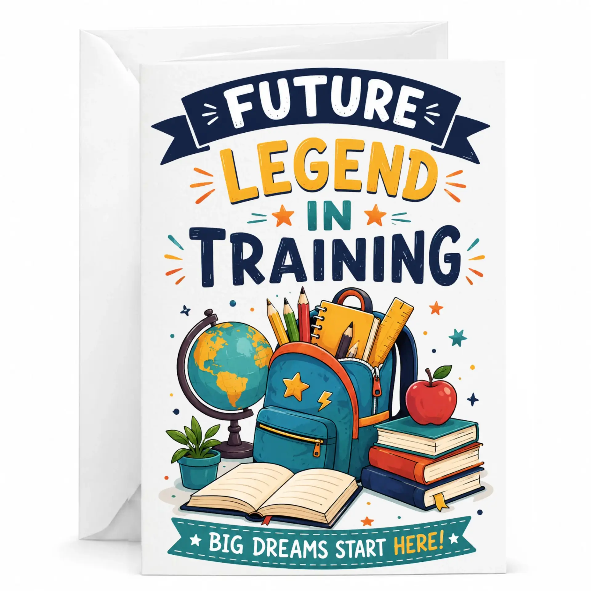 Future Legend in Greeting Card Inspirational Achievement Note for Personal Handwritten Wishes