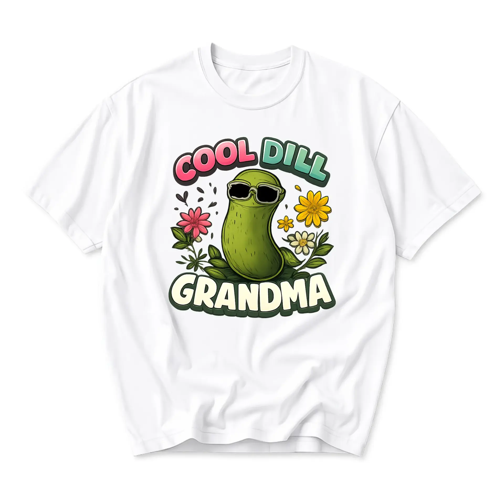 Funny Shirt Cool Dill Grandma Graphic Tee Unisex Casual Apparel for Everyday Style and Comfortable Weekend Outfits