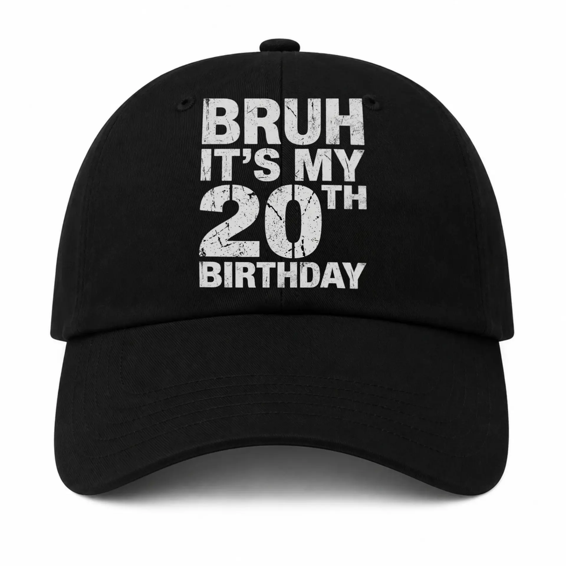 Vinyl Sticker Pack Bruh Its My 20th Birthday Celebration Decal Set for Laptops Water Bottles and Personal Journals