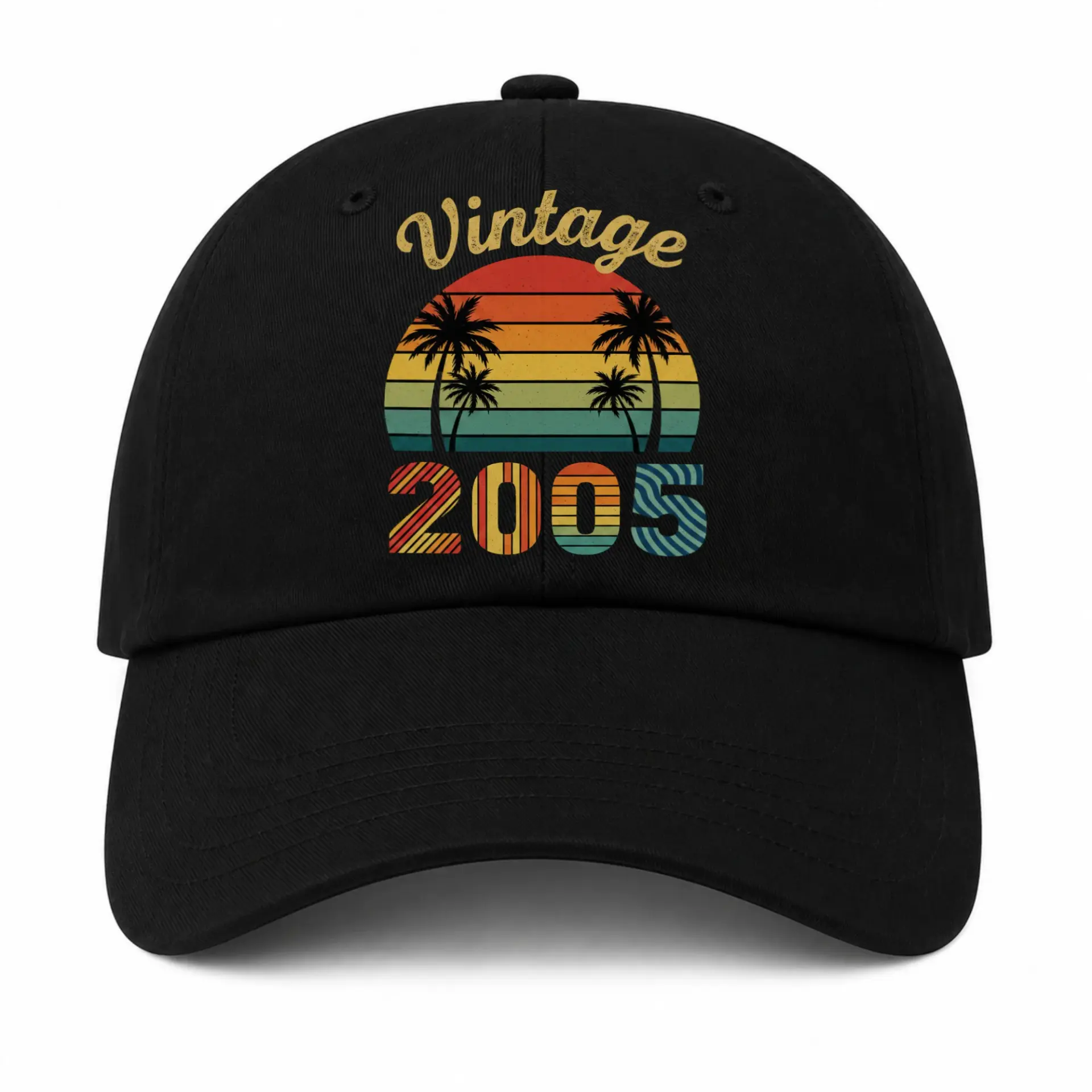 Vinyl Sticker Pack Vintage 2005 Tropical Sunset Graphic Decals for Laptops Water Bottles and Personal Accessories