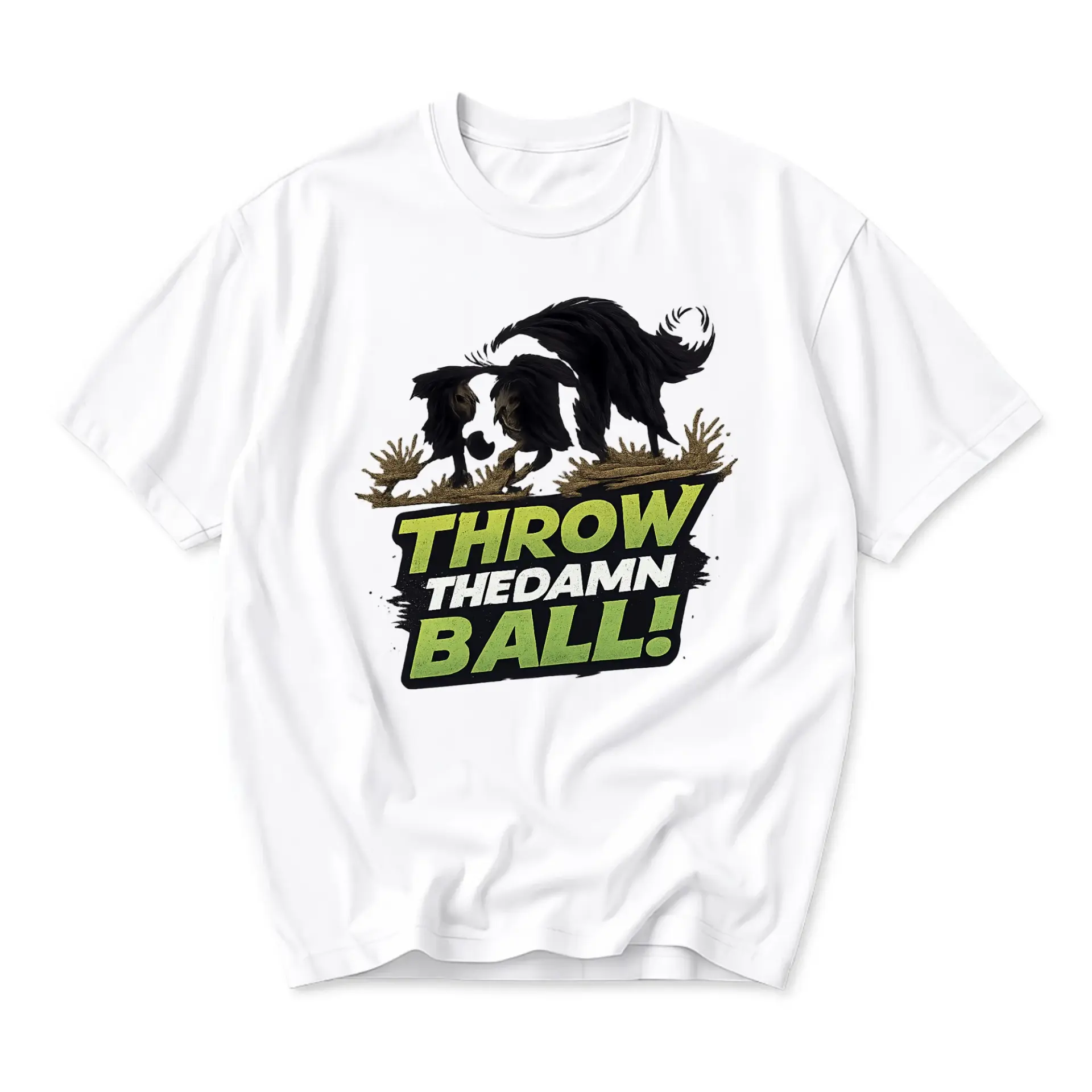 Funny Shirt Throw the Damn Graphic Tee Unisex Casual Apparel for Pet Lovers