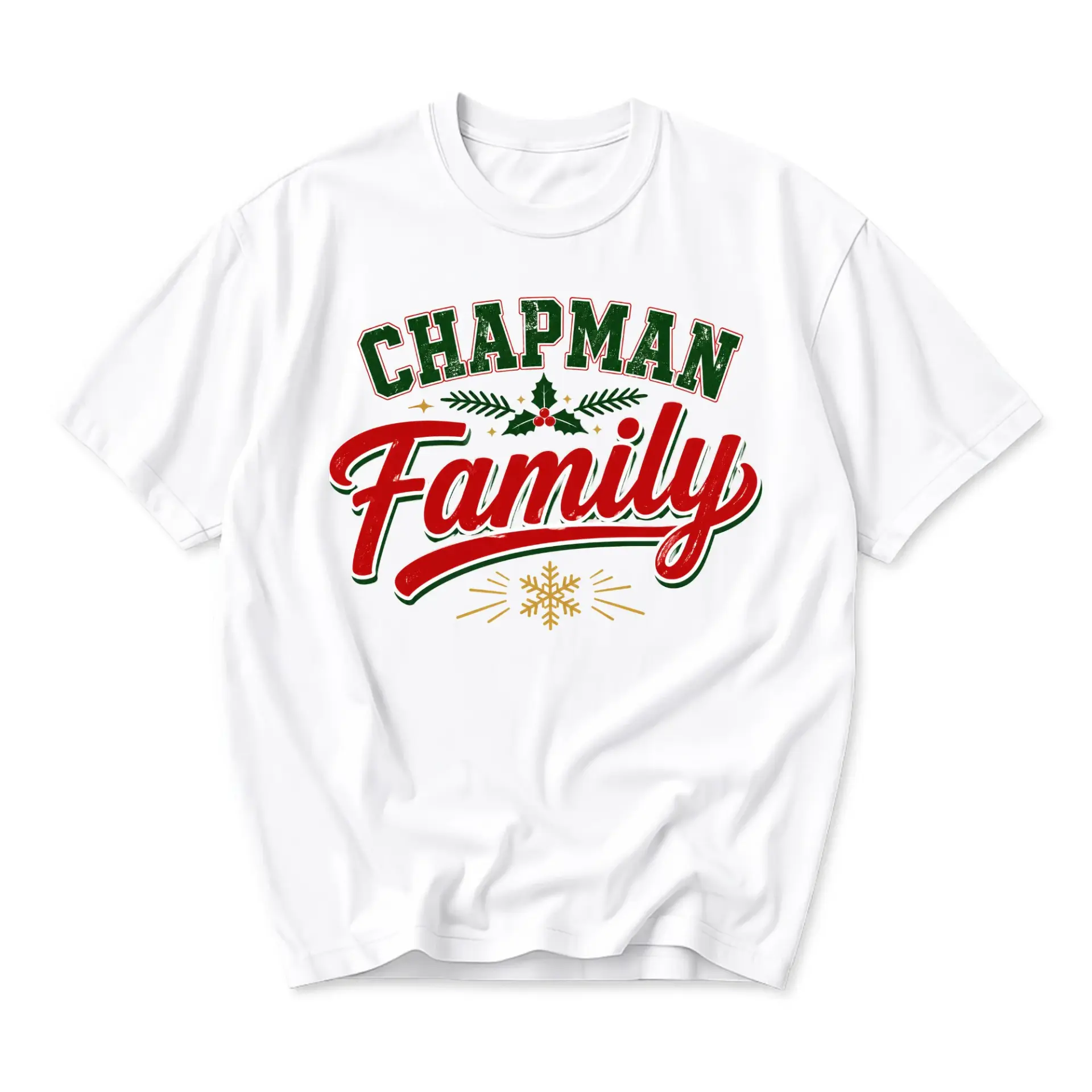 Graphic Tee Chapman Family Christmas Shirt Holiday Season Apparel for Unisex Casual Wear Comfort and Festive Style