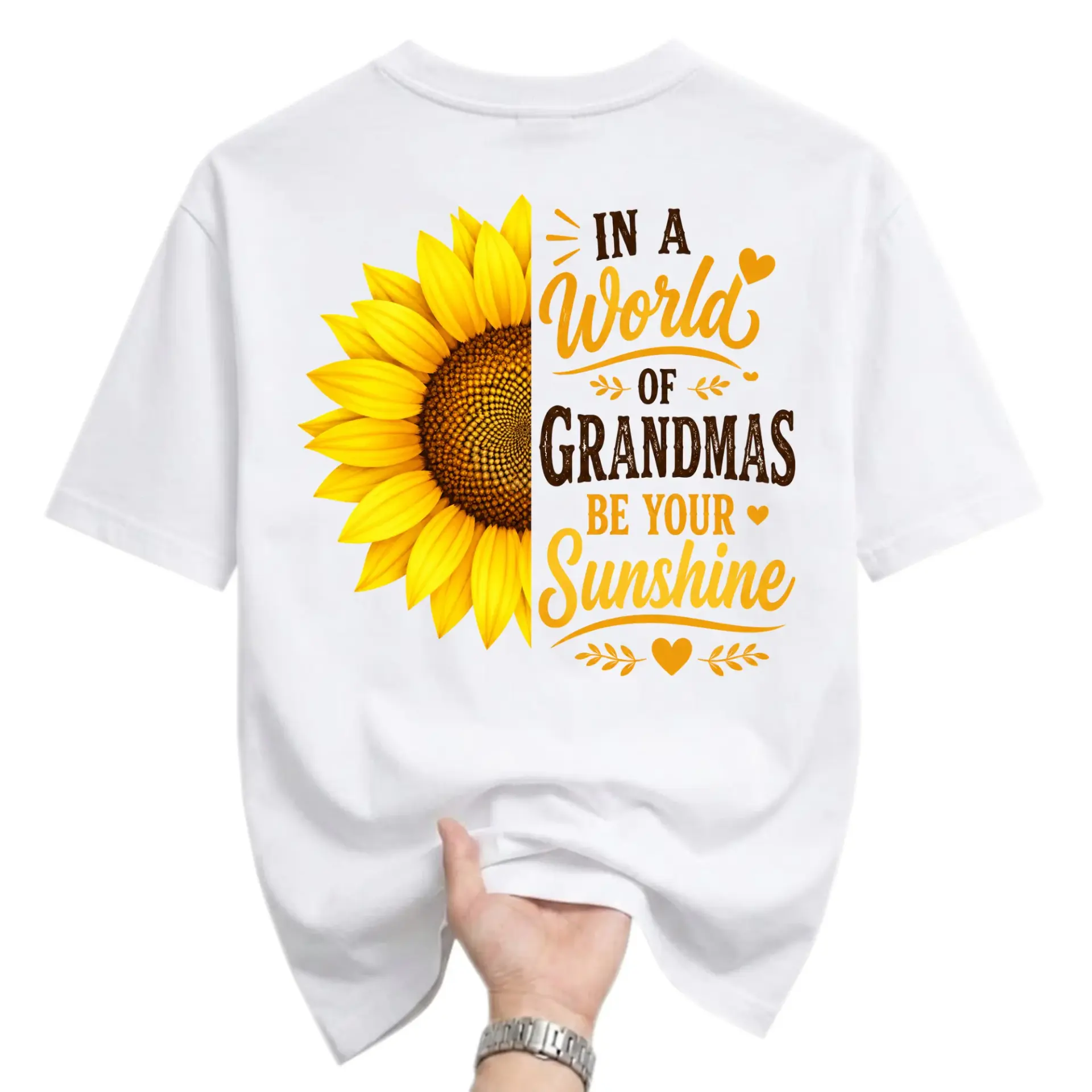 Graphic Tee in a World of Grandmas Be Your Sunshine Sunflower Art Print
