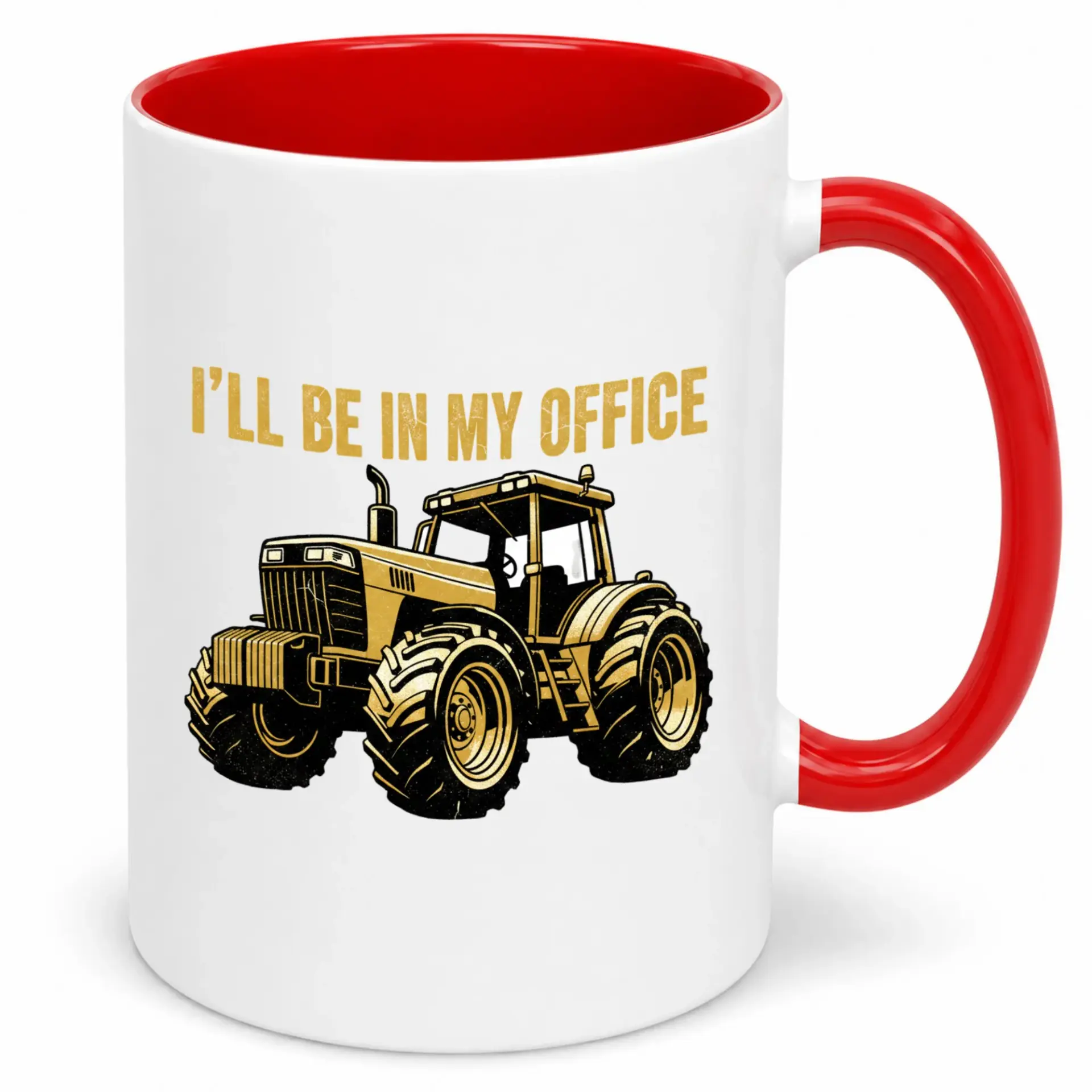 Funny Tractor Coffee Mug 'i'll Be in My Office' Ceramic Cup Farm Themed Drinkware for Farmers and Rural Enthusiasts