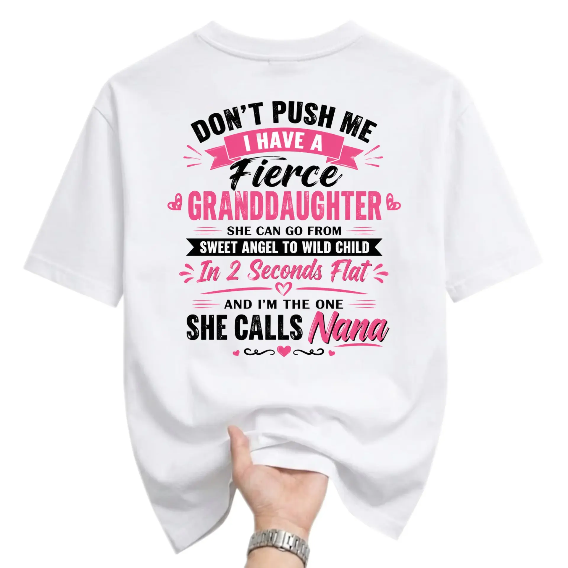 Funny Shirt for Nana Graphic Tee Unisex Crew Neck Short Sleeve Casual Cotton Blend Top Gift for Grandmother