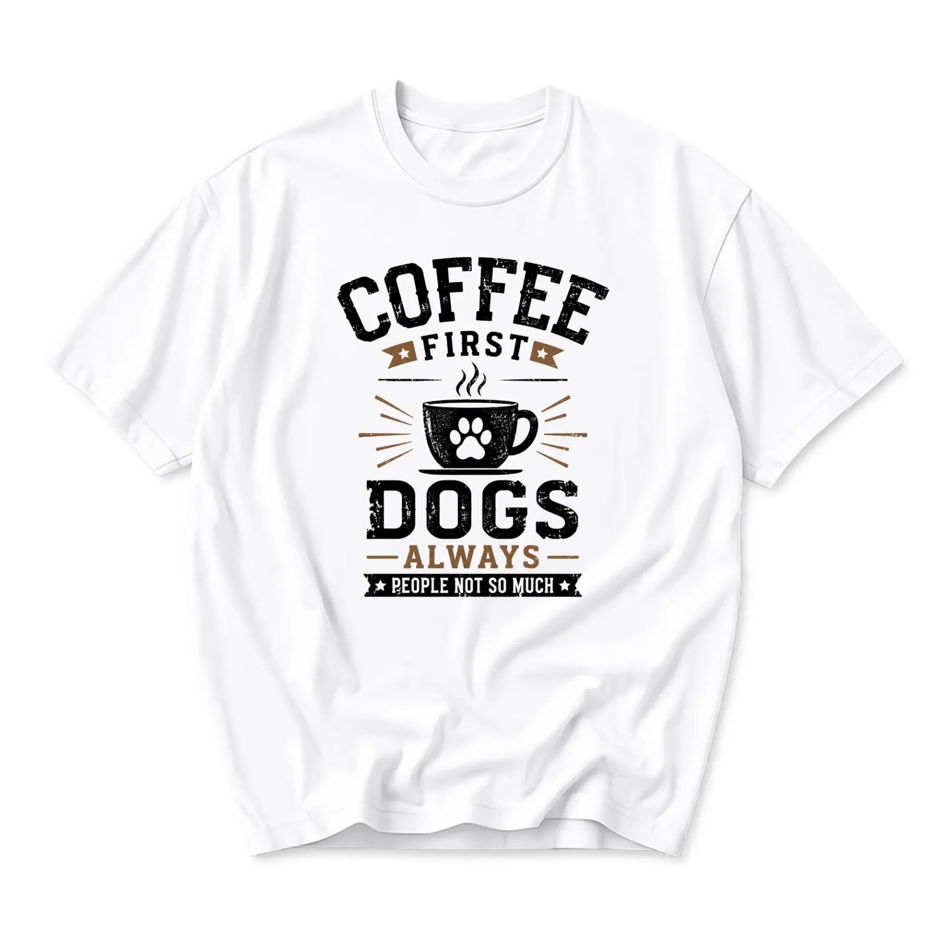 Funny Shirt Coffee First Always People Not so Much Graphic Tee Unisex