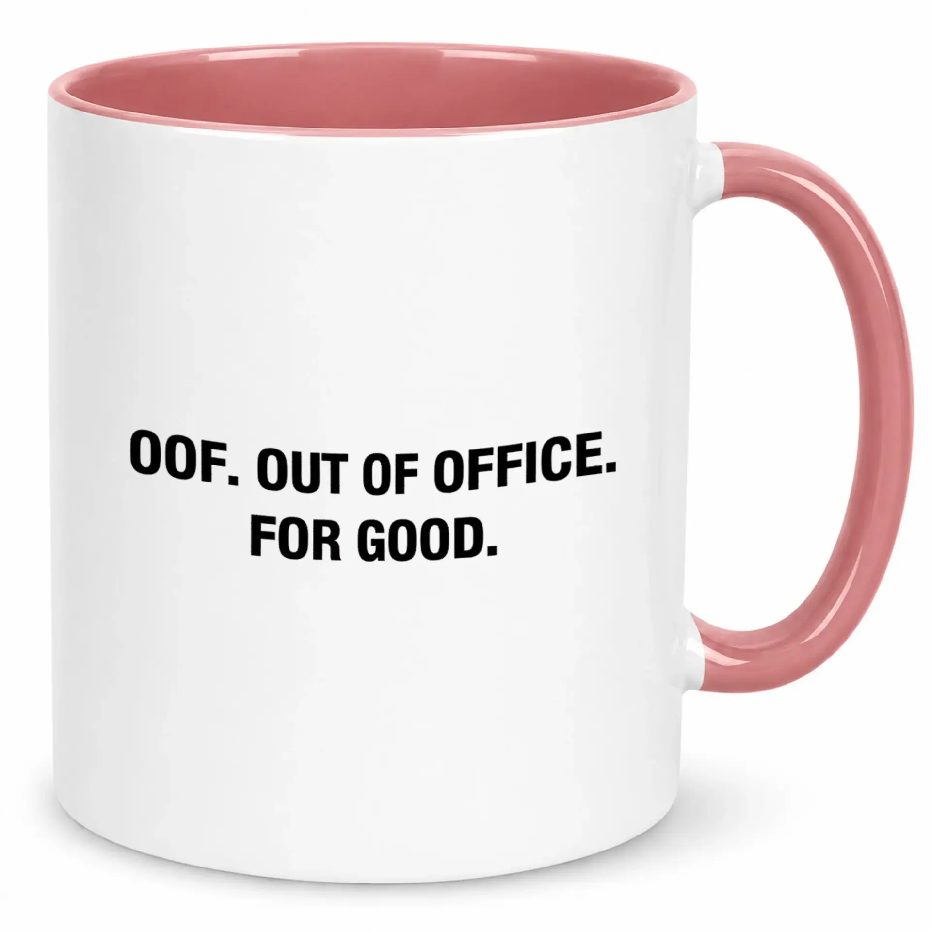 Funny Out of Office for Good Coffee Mug, Sarcastic Retirement or New Job Gift Idea Ceramic Drinkware Cup, Unique Office Humor Beverage Holder