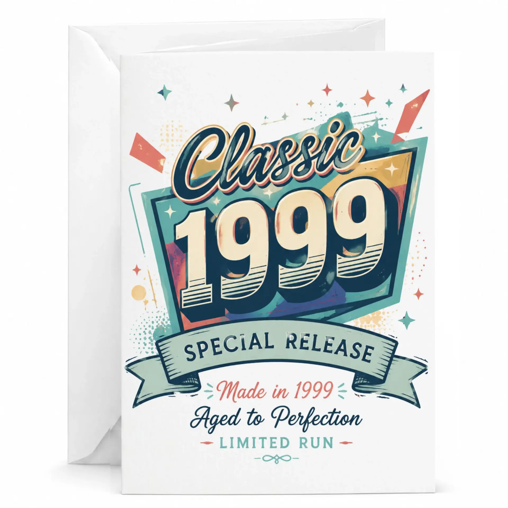 Birthday Card Classic 1999 Special Release Aged to Perfection Greeting Card for Birthdays and Milestones