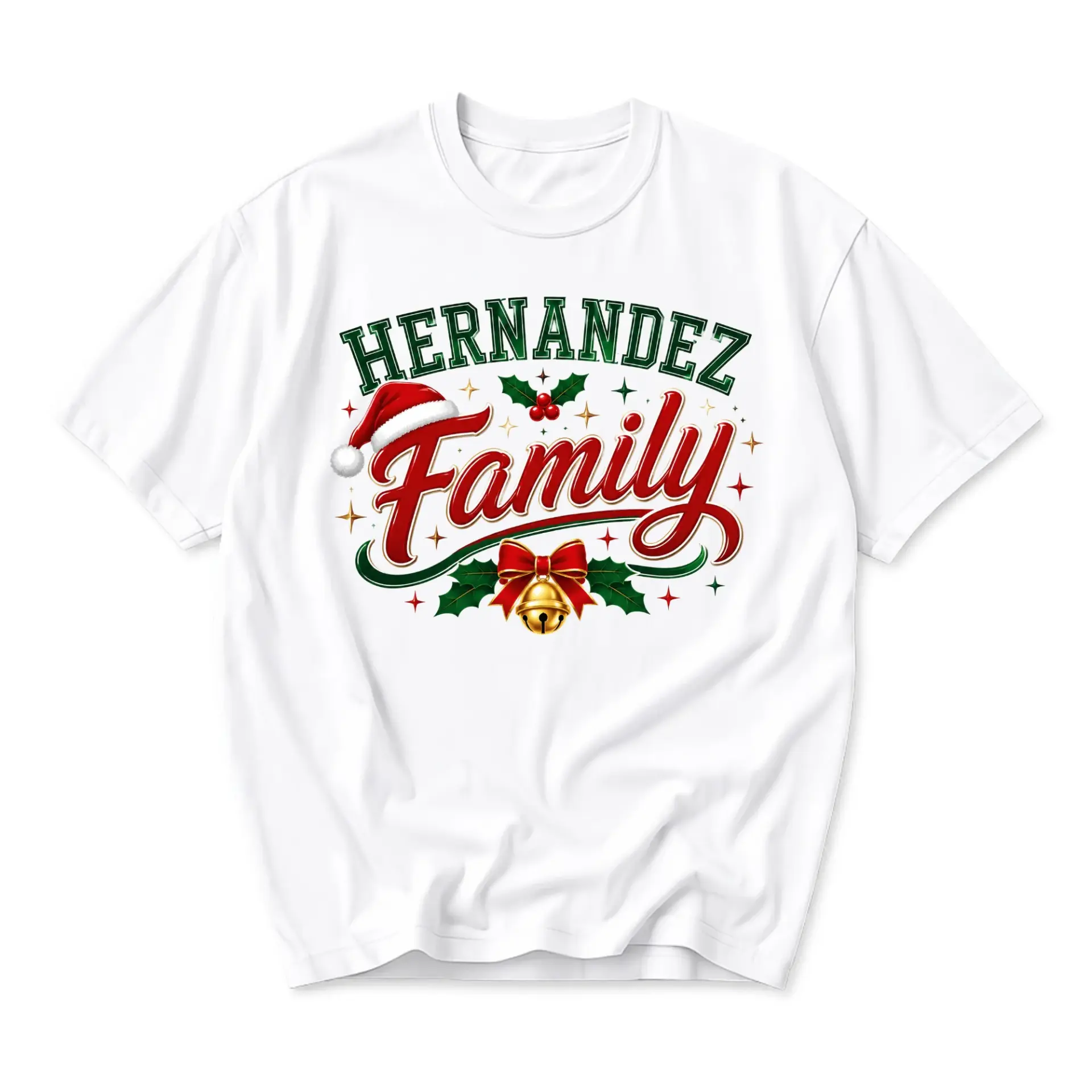 T-shirt Hernandez Family Holiday Graphic Tee Custom Seasonal Apparel