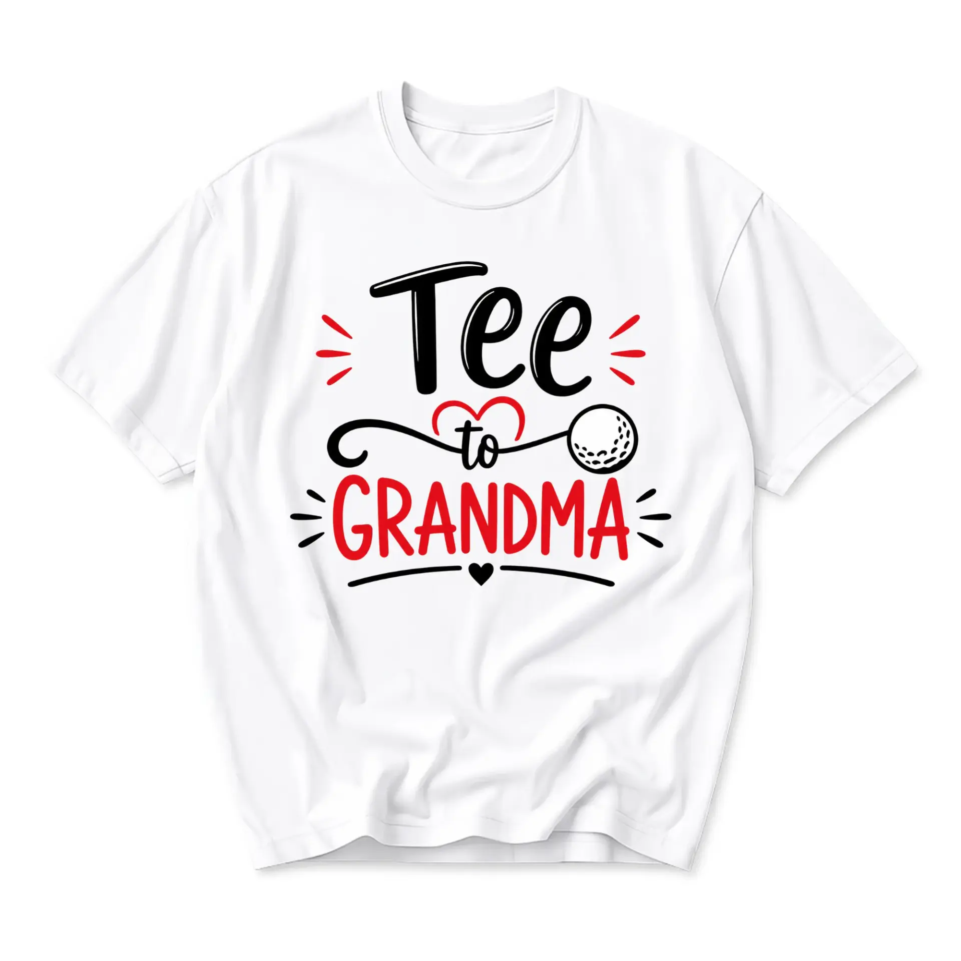 Funny Shirt Tee to Grandma Golf Lover Graphic Unisex Crew Neck Casual Everyday Wear Soft Cotton Blend T-Shirt