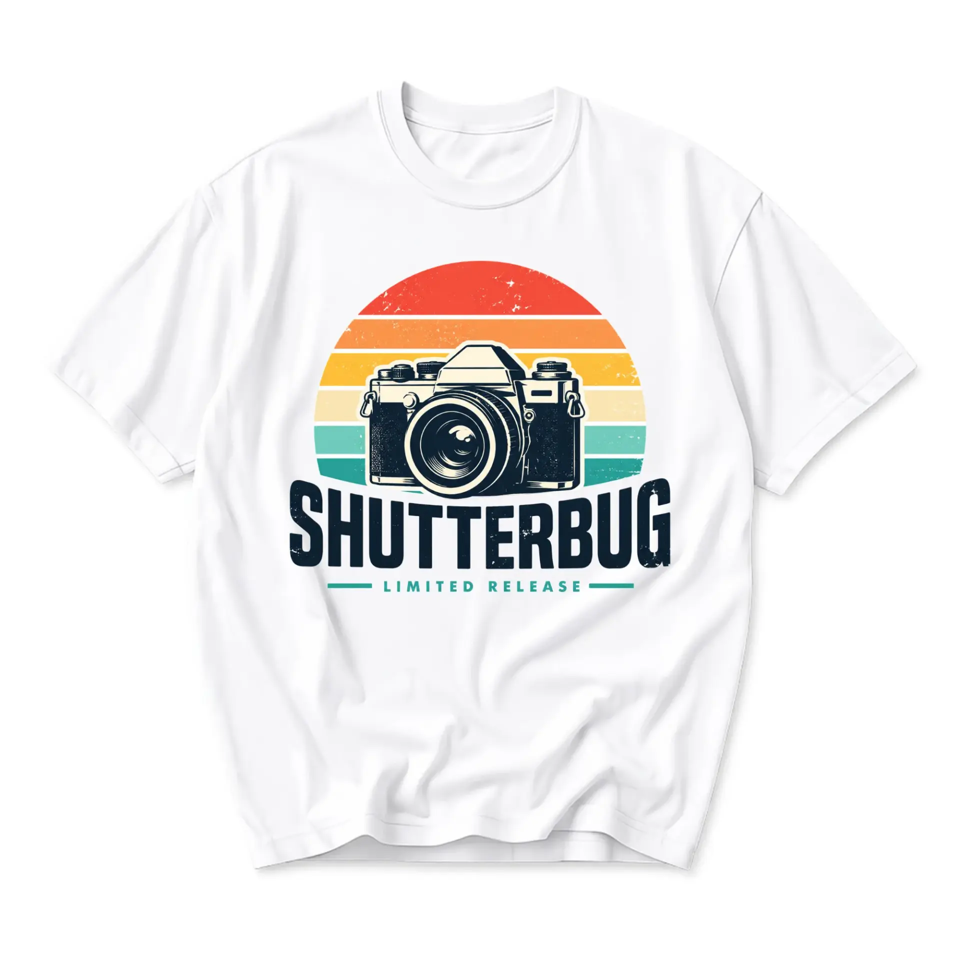 Graphic Tee Shutterbug Photography Enthusiast Shirt Retro Camera Sunset Design Unisex Casual Crew Neck Apparel