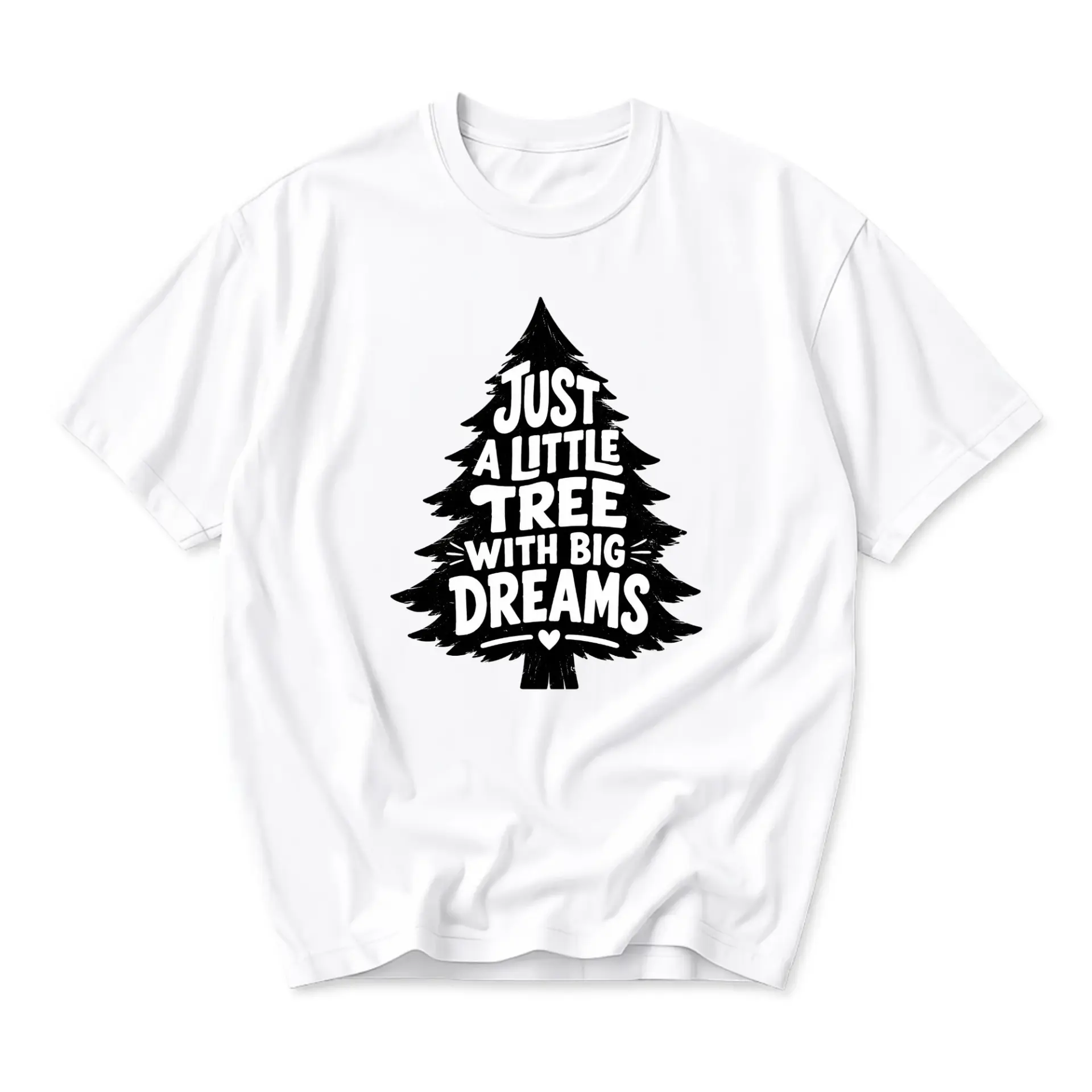 Graphic Tee Just a Little Tree with Big Dreams Unisex Crew Neck Casual Everyday Short Sleeve Cotton Blend T-Shirt Top