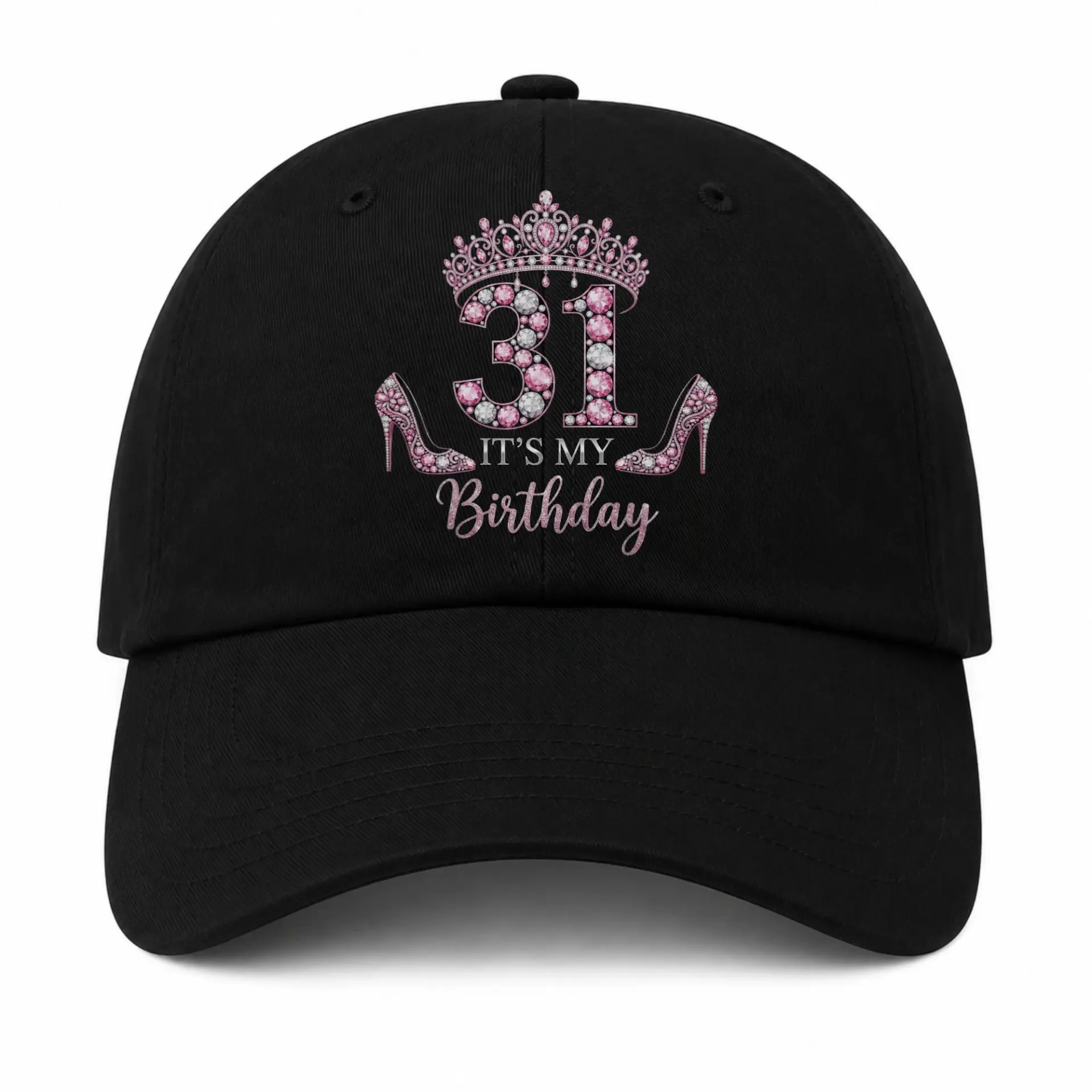 Baseball Cap Featuring Retro Thirty Years Old Birthday Graphic Design