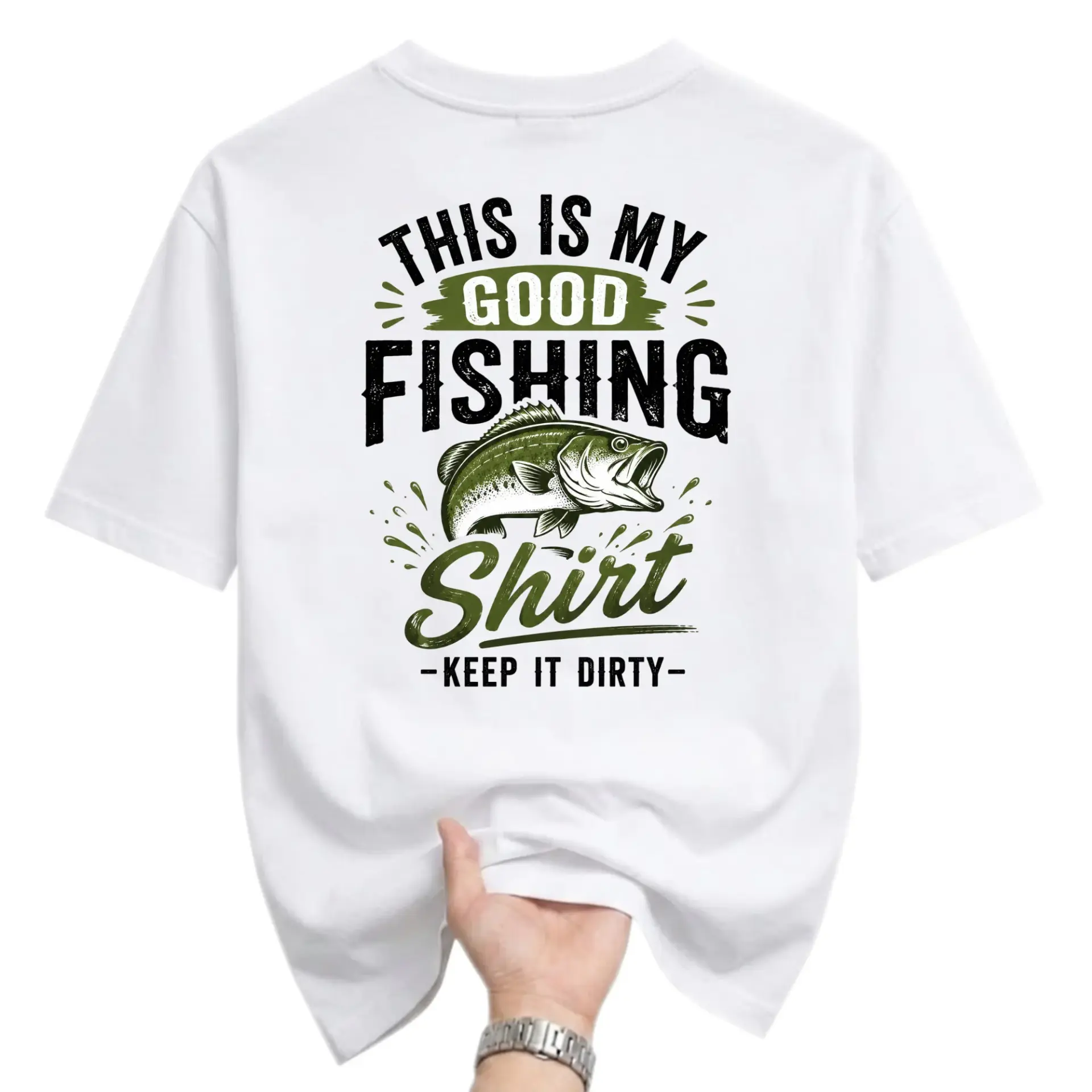 Funny Shirt for Fisherman This Is My Good Fishing Keep It Dirty Graphic