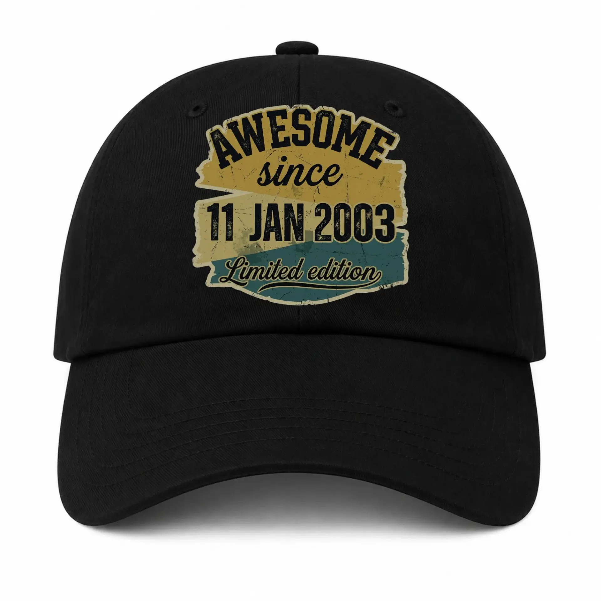 Baseball Cap Awesome Since January 2003 Vintage Birthday Anniversary Hat