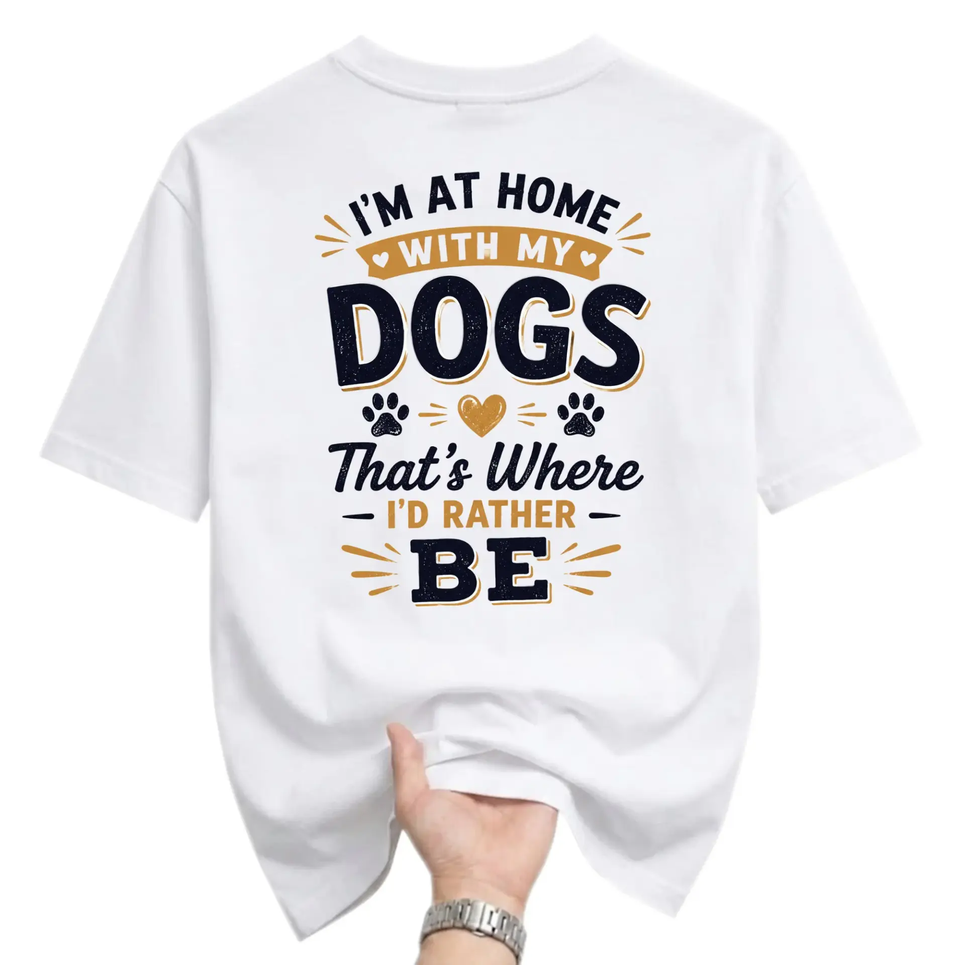Funny Shirt I'm at Home with My That's Where I'd Rather Be Graphic Tee