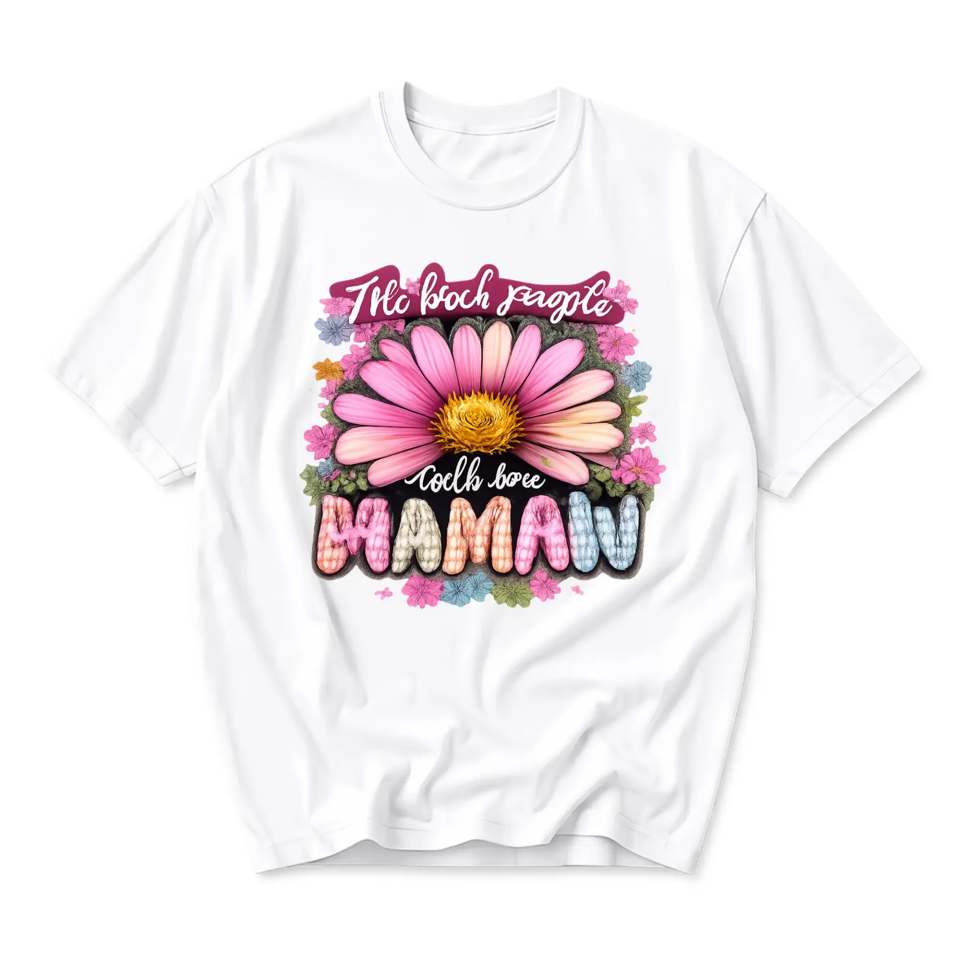 Graphic Tee the Beach People Cock Boce Mamaw Floral Design Unisex Casual