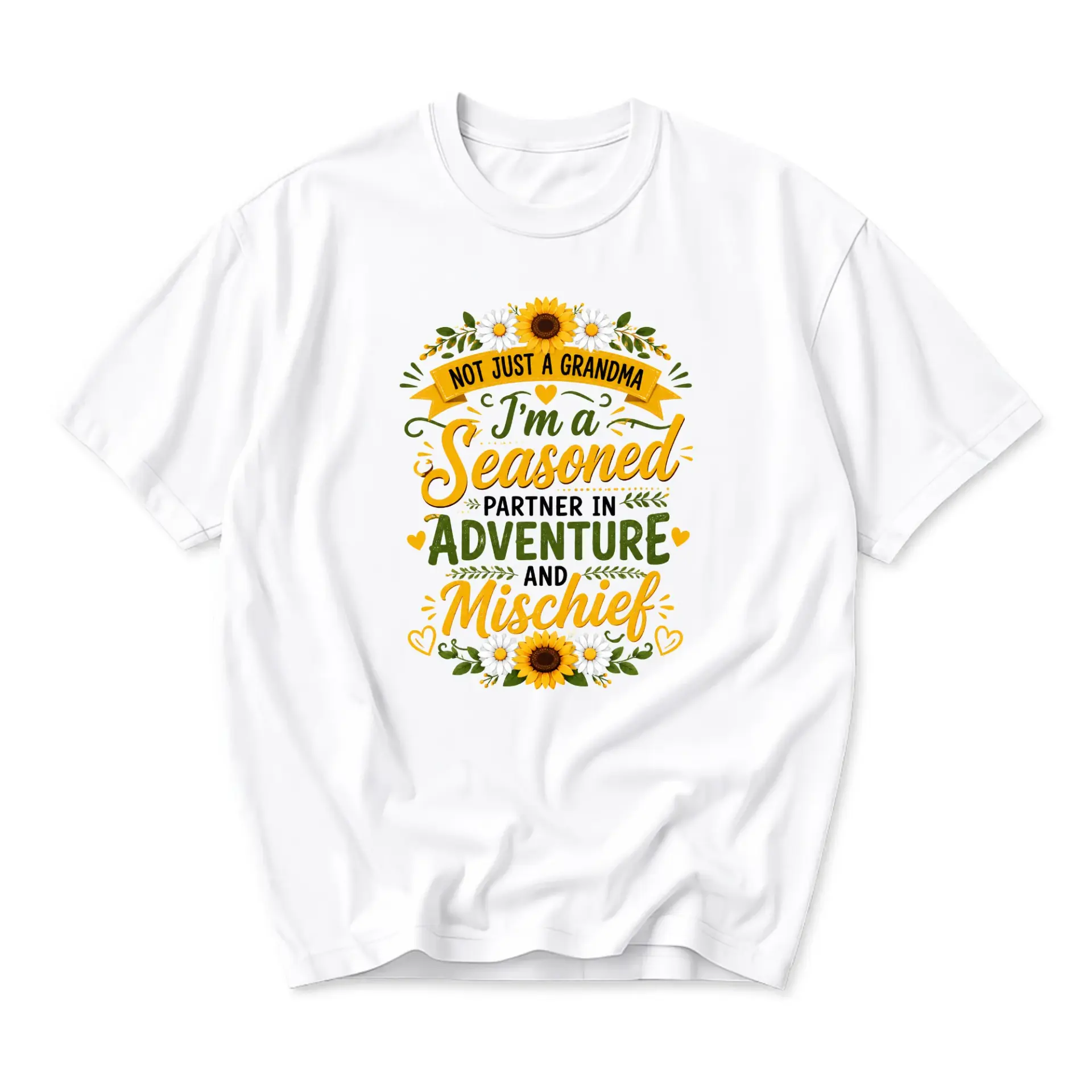 Funny Shirt Not Just a Grandma Seasoned Partner in Adventure and Mischief