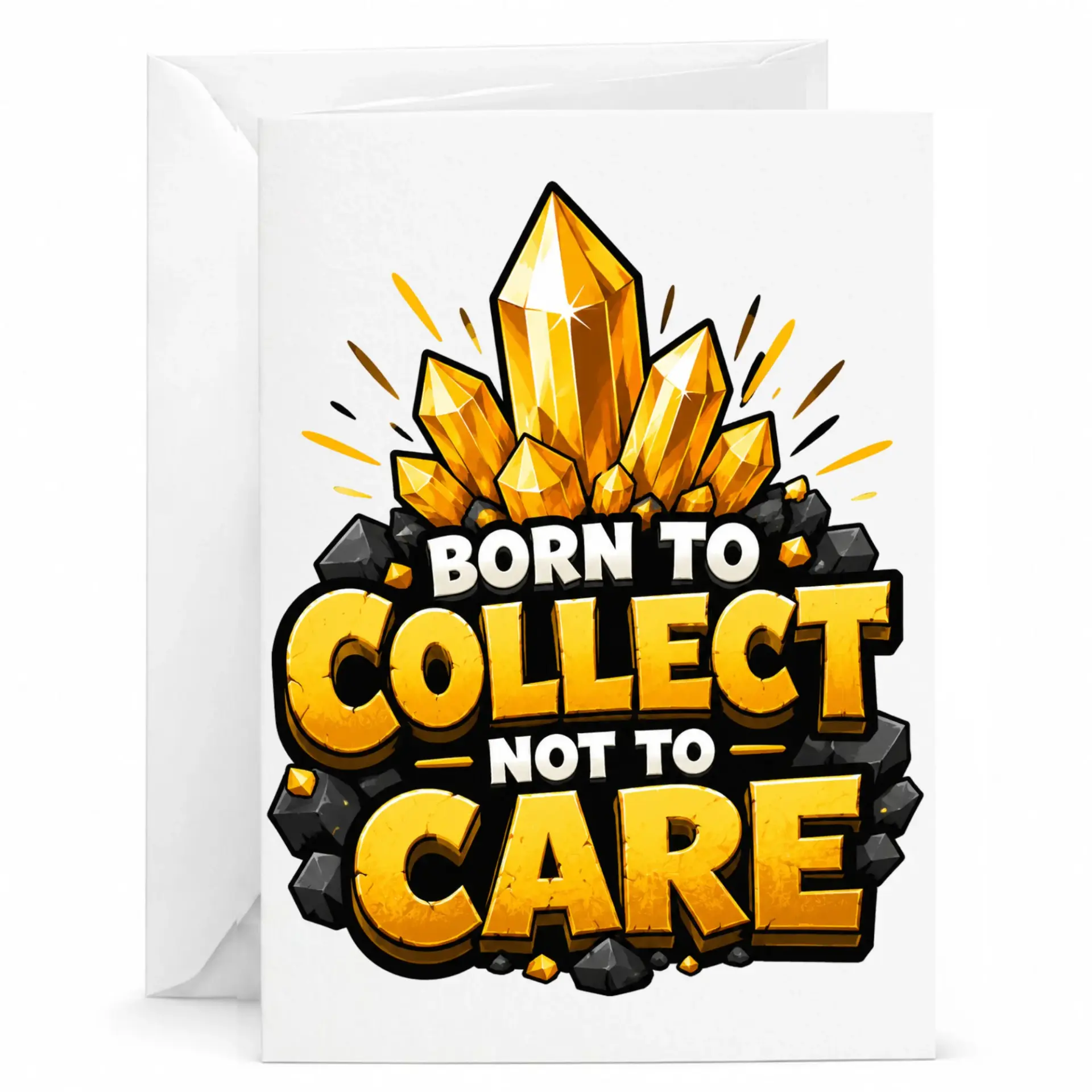 Greeting Card for Lover Funny Gemstone Design