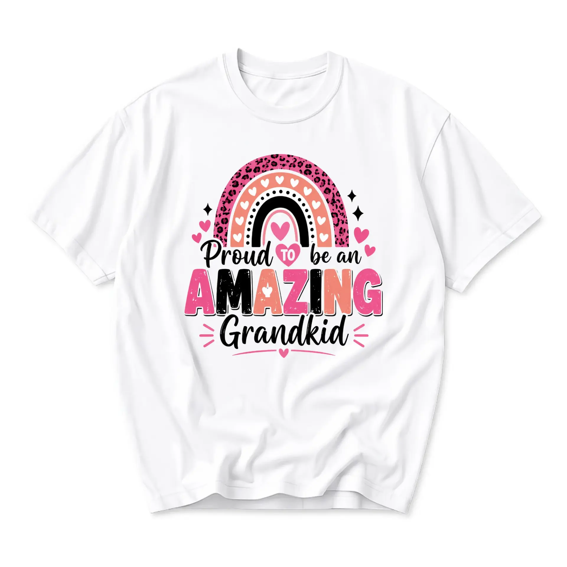 Graphic Tee Proud to Amazing Grandkid Shirt Unisex Casual Apparel Cotton