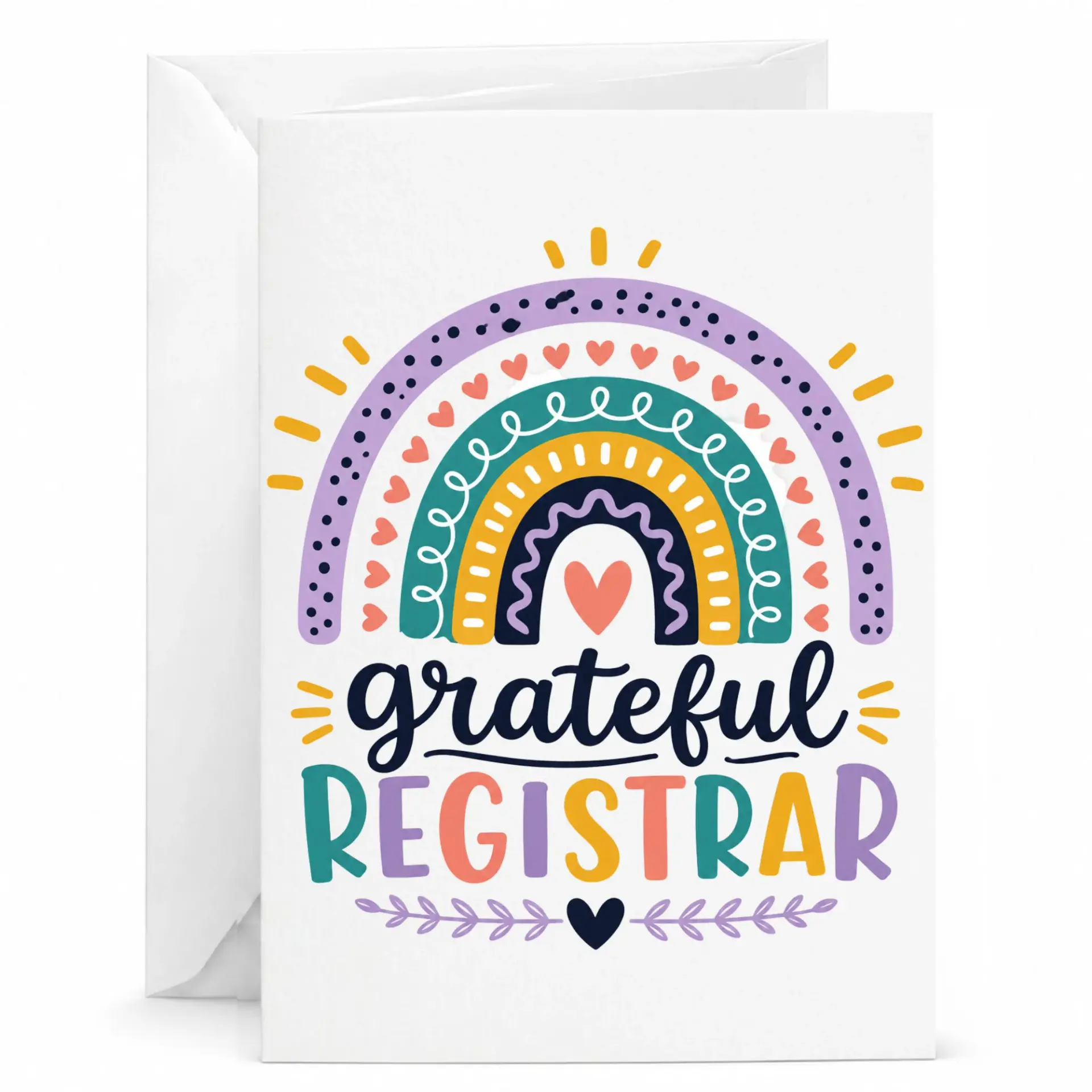 Card for Registrar Grateful Appreciation Professional Greeting