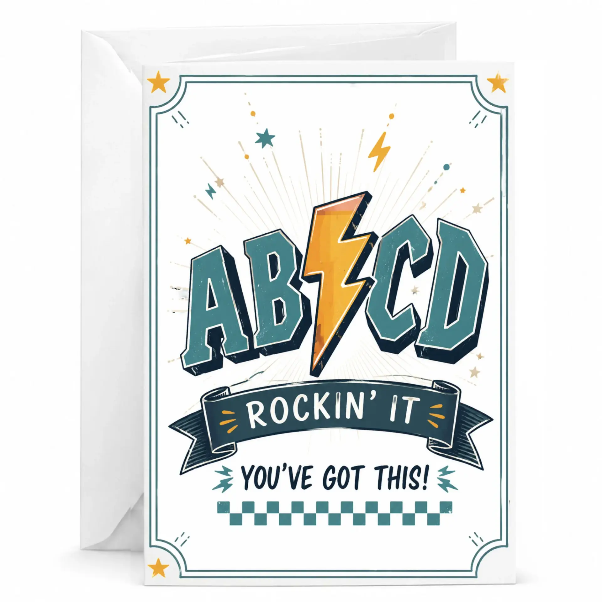 Funny Encouragement Greeting Card Rockin It You Have Got This Motivational Quote Design for Friends and Coworkers