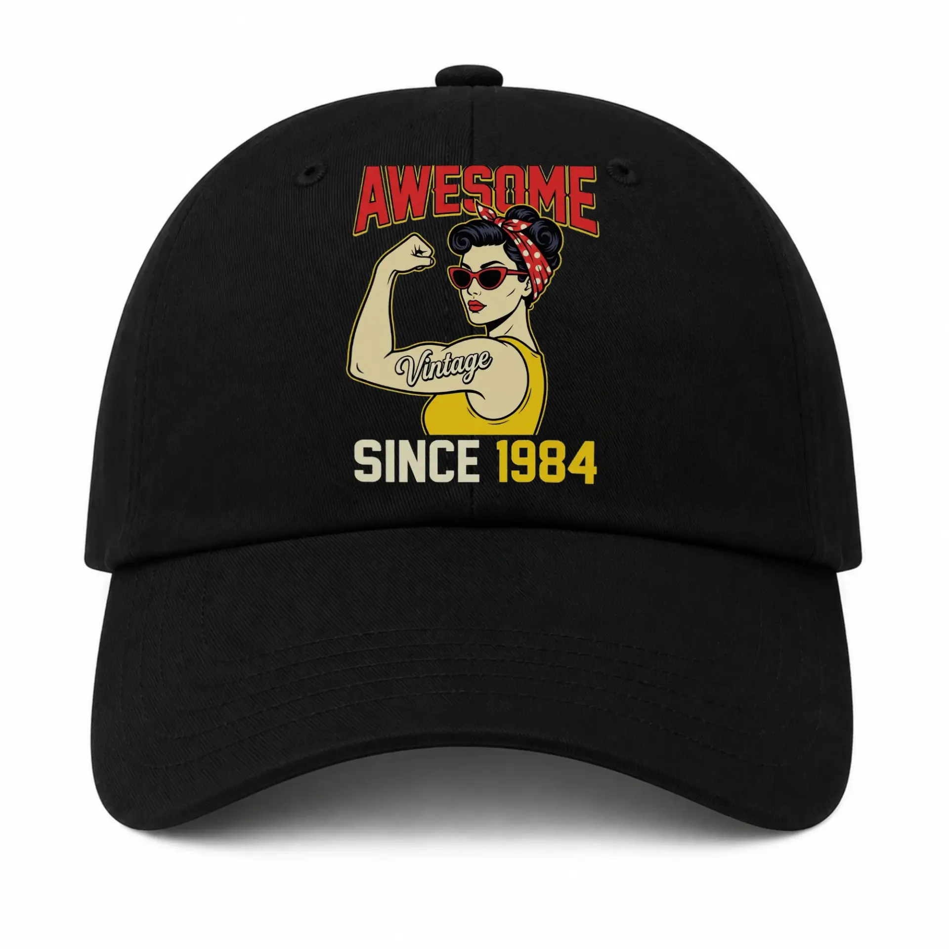 Baseball Cap Vintage Since 1984 Retro Graphic Embroidered Dad Hat
