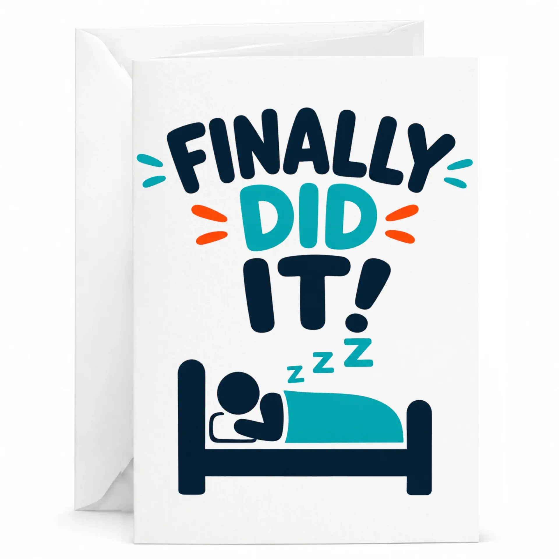 Funny Greeting Card Finally Did It Achievement Congratulations for Accomplishments and Major Life