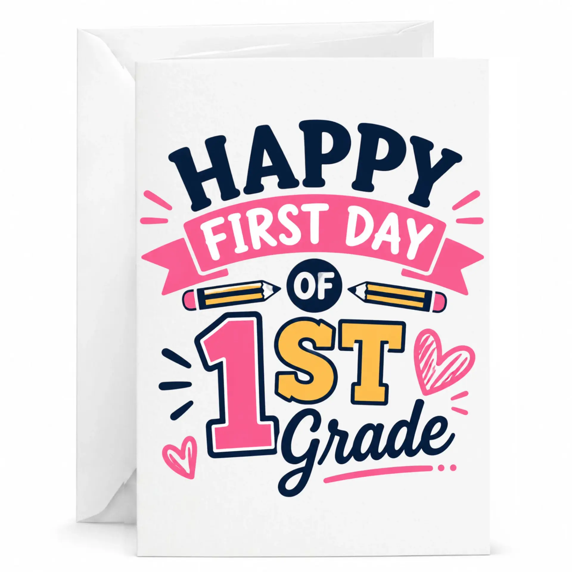 Personalized First Day of Greeting Card Decorative Stationery