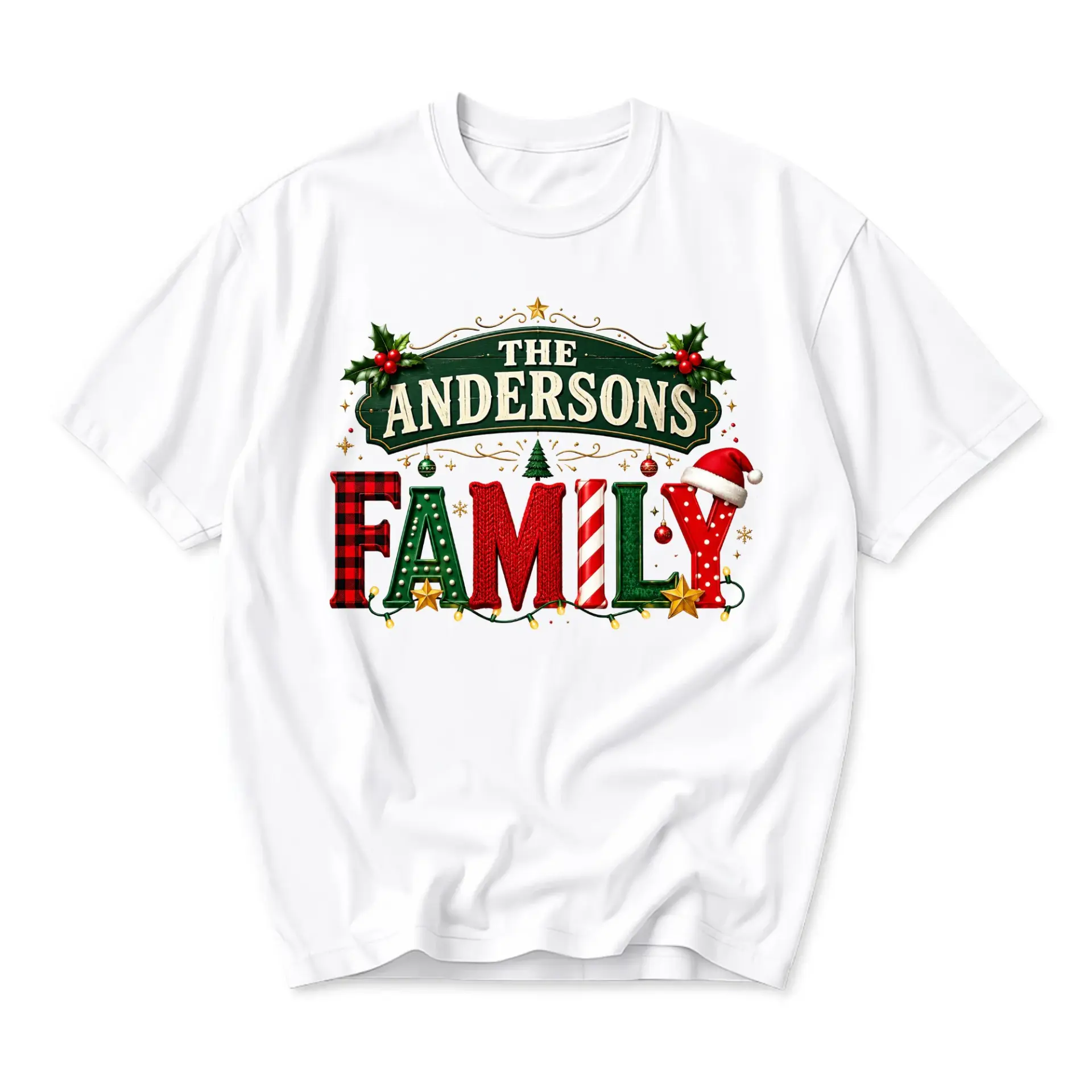 Graphic Tee the Andersons Family Christmas Holiday Unisex T-Shirt