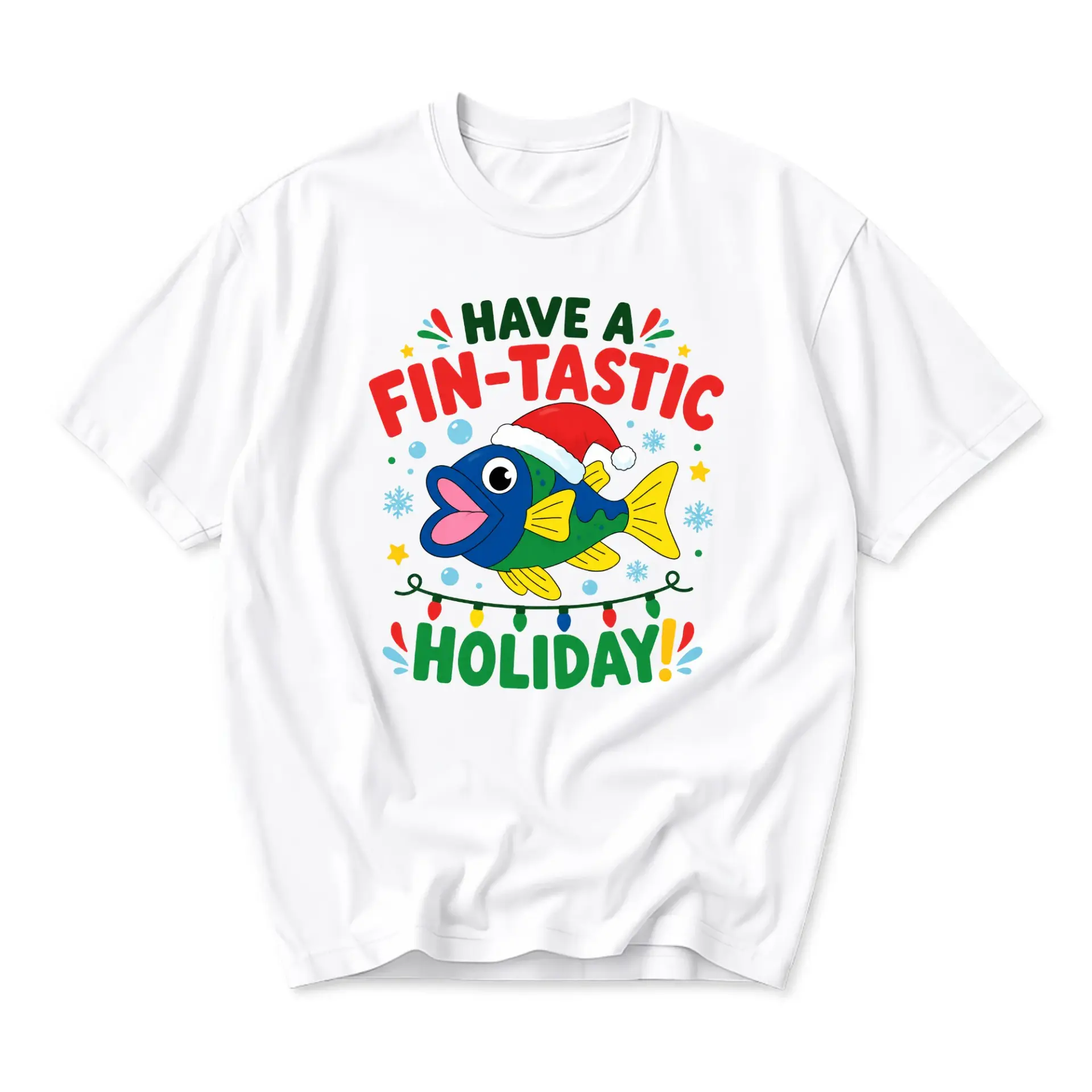 Funny Shirt Have a Fin-Tastic Holiday Graphic Tee for Seasonal Celebrations