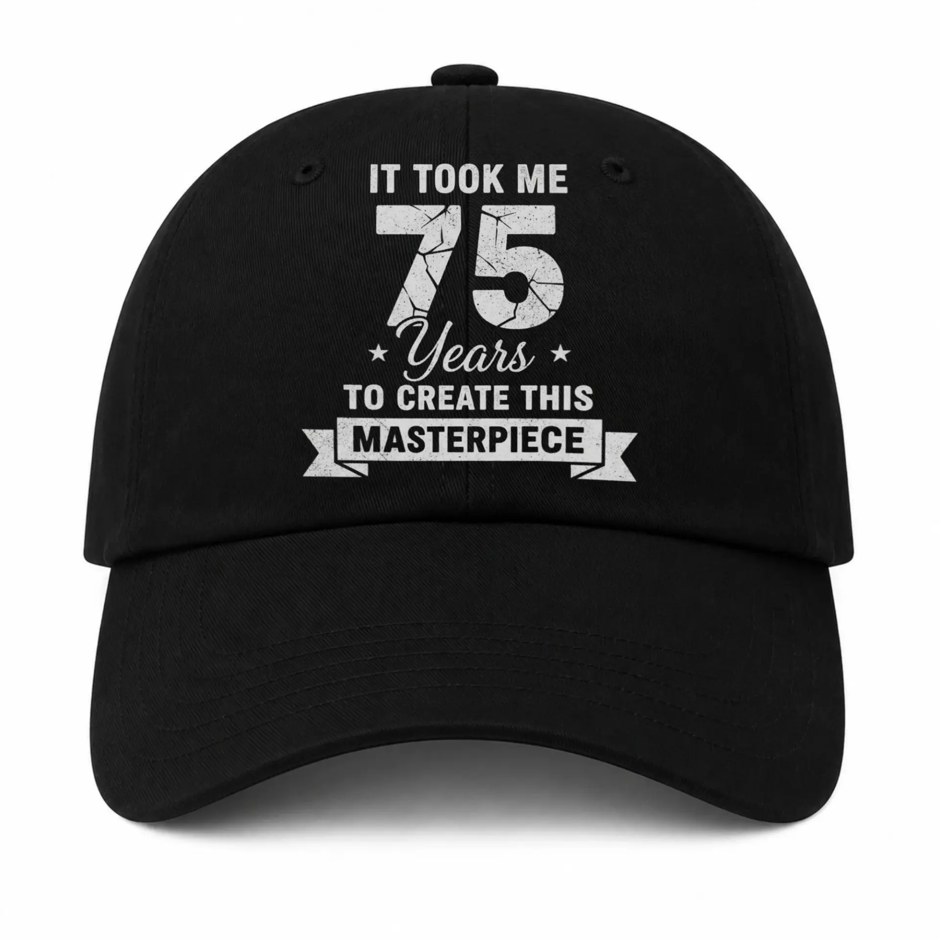 Baseball Cap Funny 75th Birthday Milestone Celebration Gift Hat