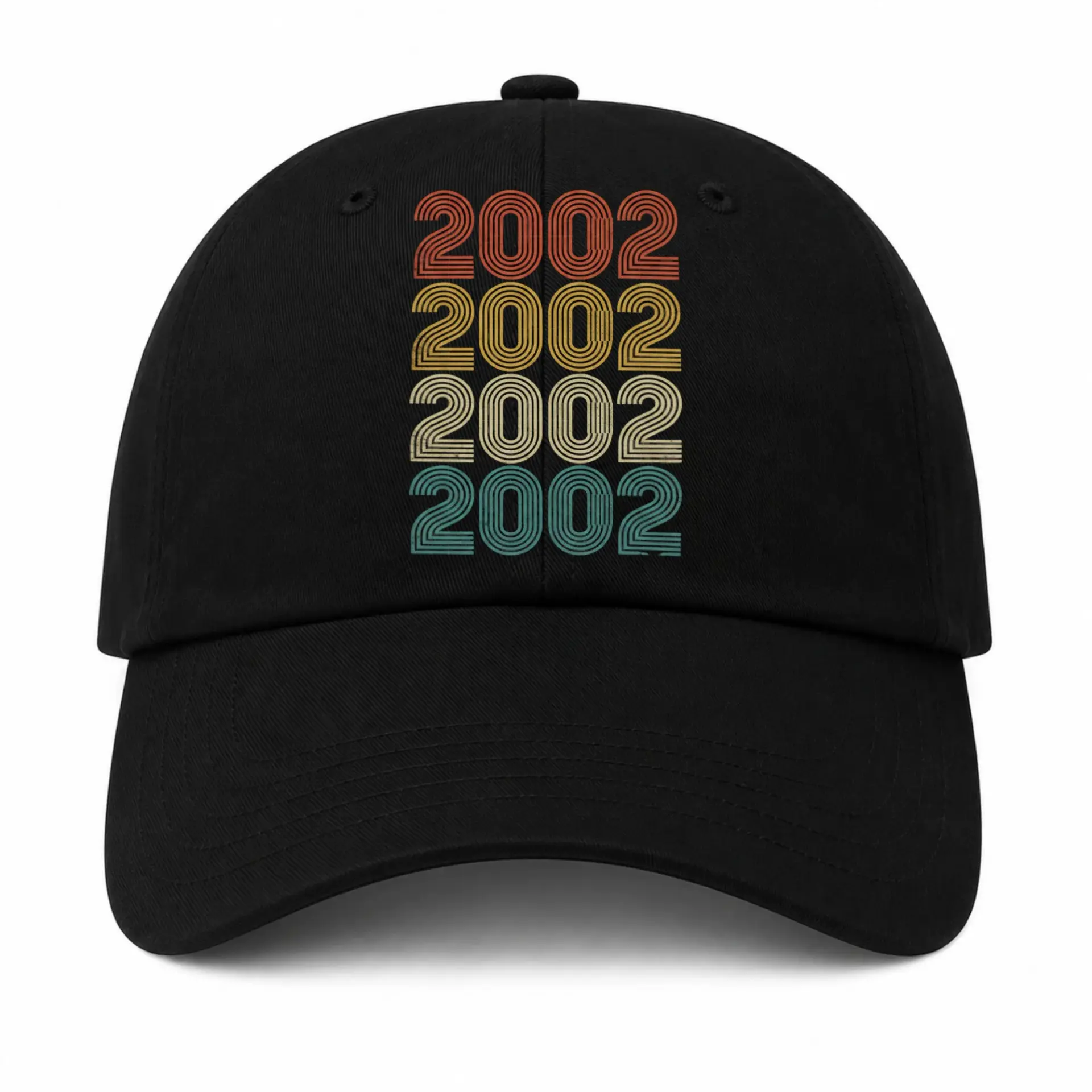 Baseball Cap Featuring 2002 Retro Aesthetic Typography Graphic Design