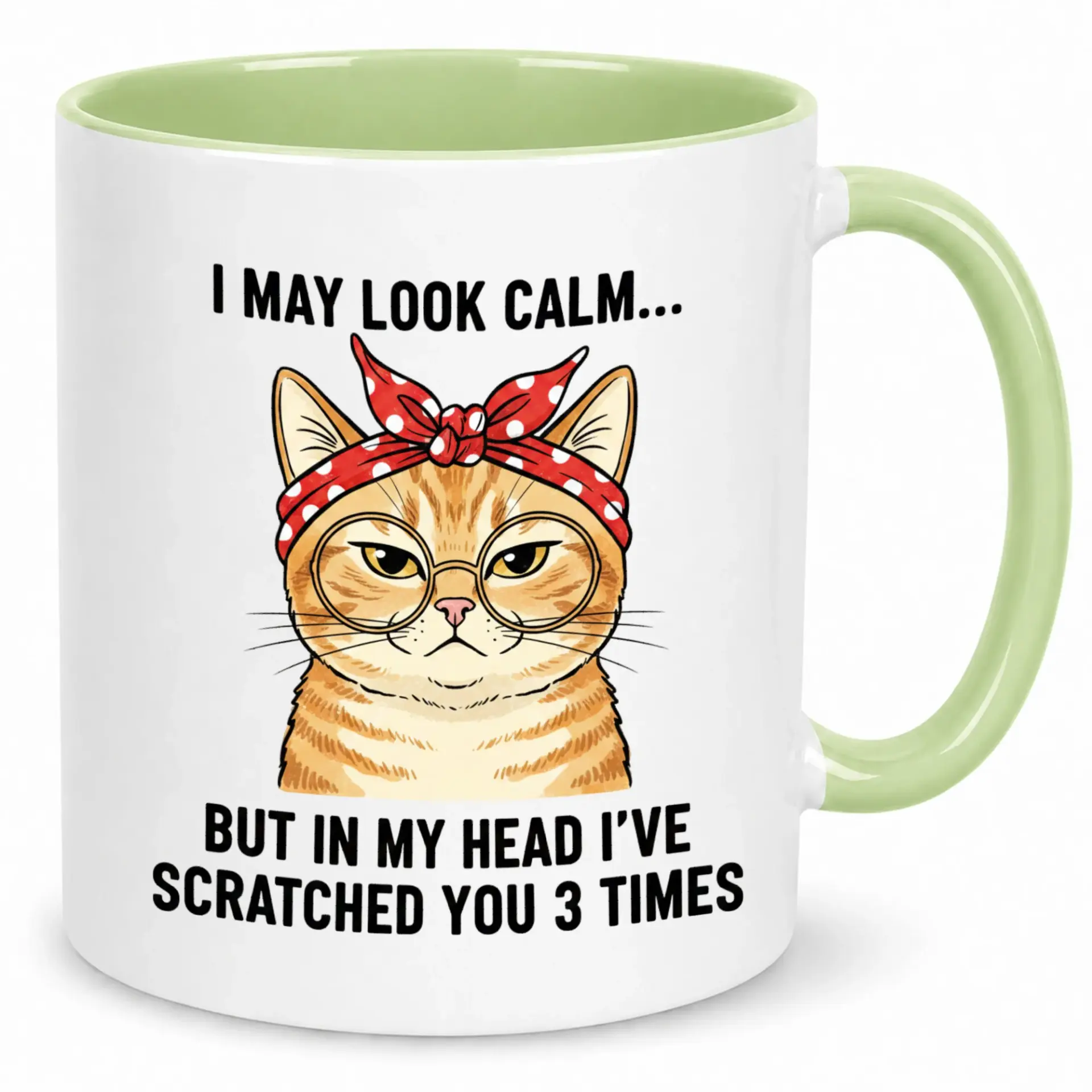 Funny Cat Lover Coffee Mug Sarcastic Kitten Humor Ceramic Cup with Quote Dishwasher Safe Tea & Hot Cocoa Drinkware Gift