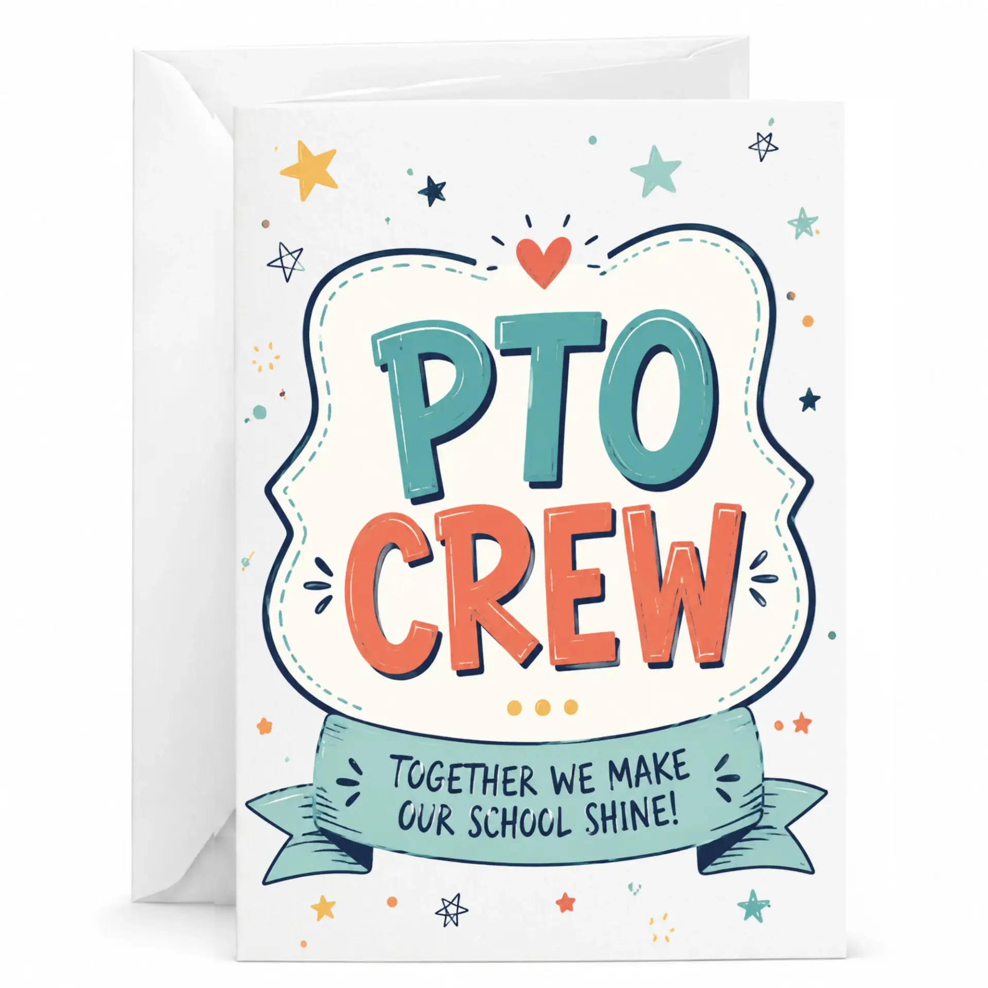 Greeting Card Pto Crew Together We Make Our School Appreciation Note for and Team Members