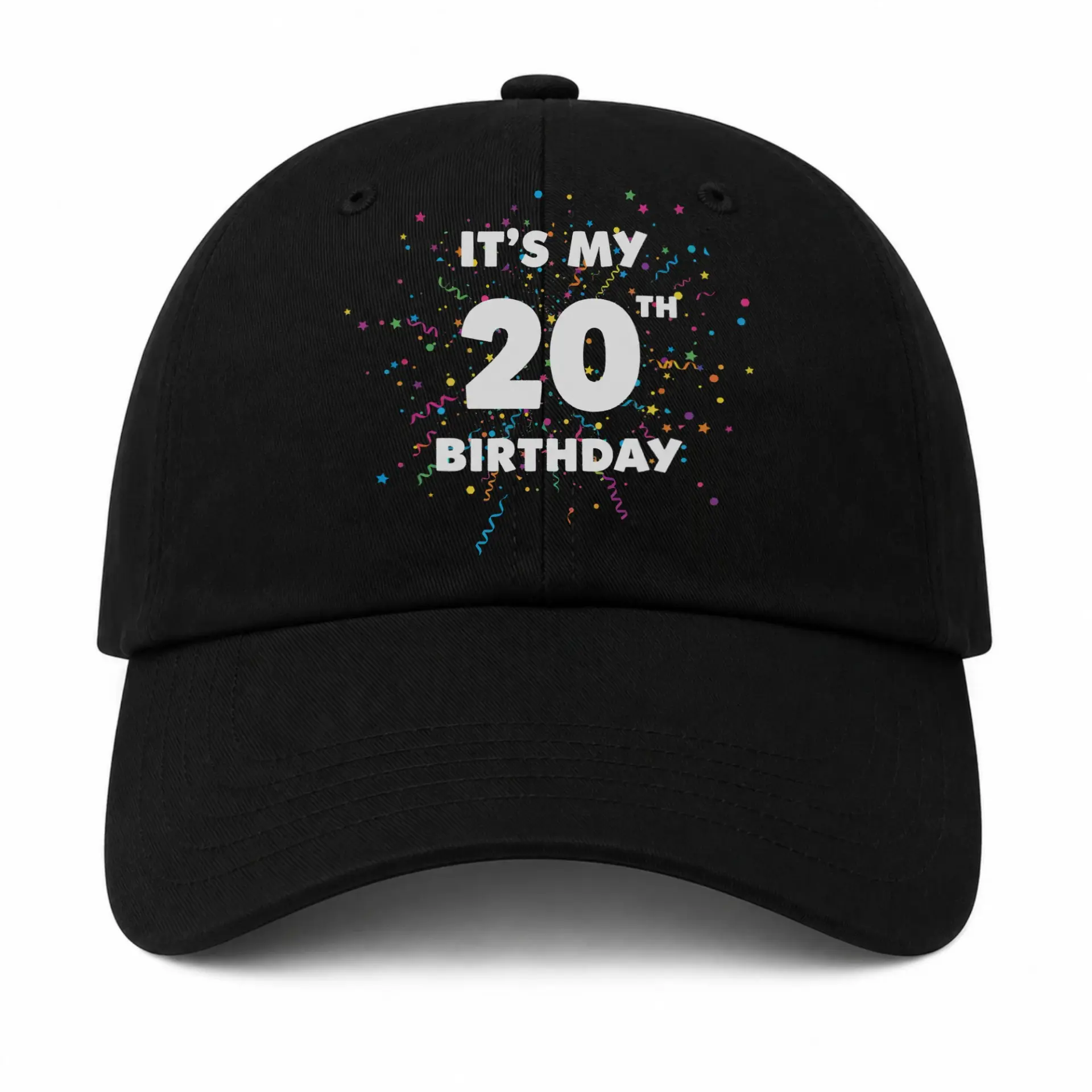 Vinyl Sticker Pack It Is My 20th Birthday Decals for Laptop Water Bottle and Party Decorating 3 Piece Set