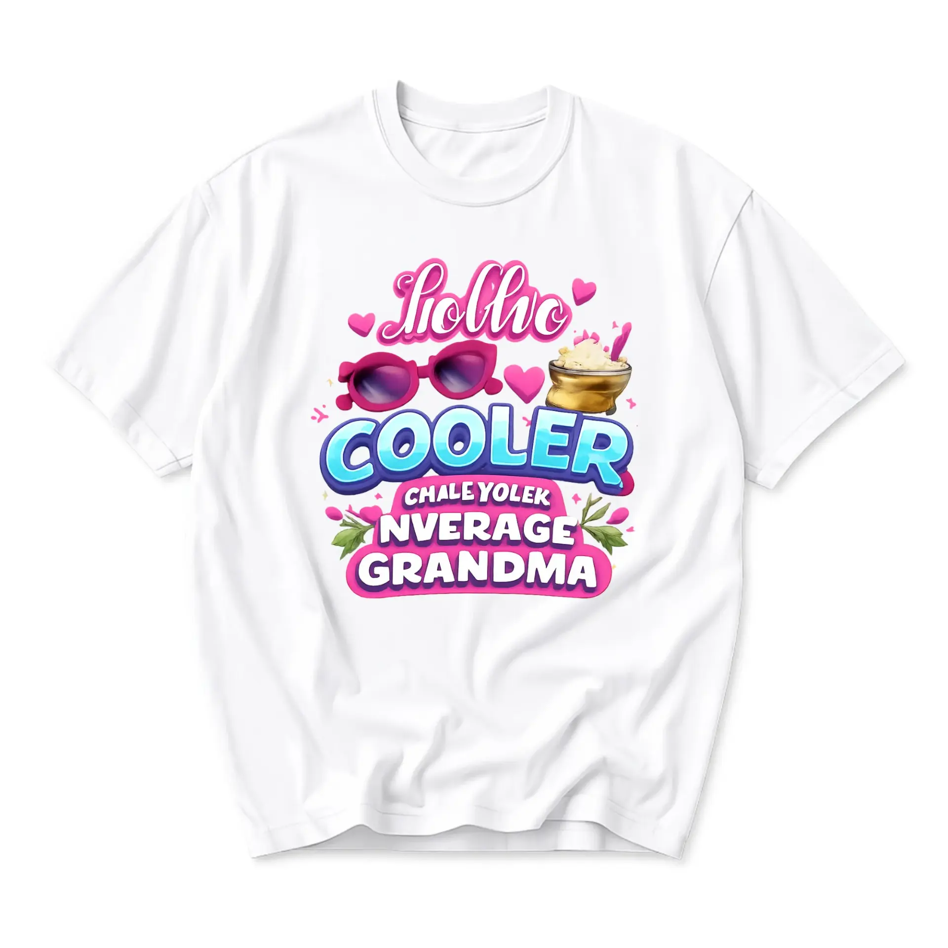 Funny Shirt Than Average Grandma Graphic Tee Unisex Cotton Crew Neck Casual Summer Everyday Apparel