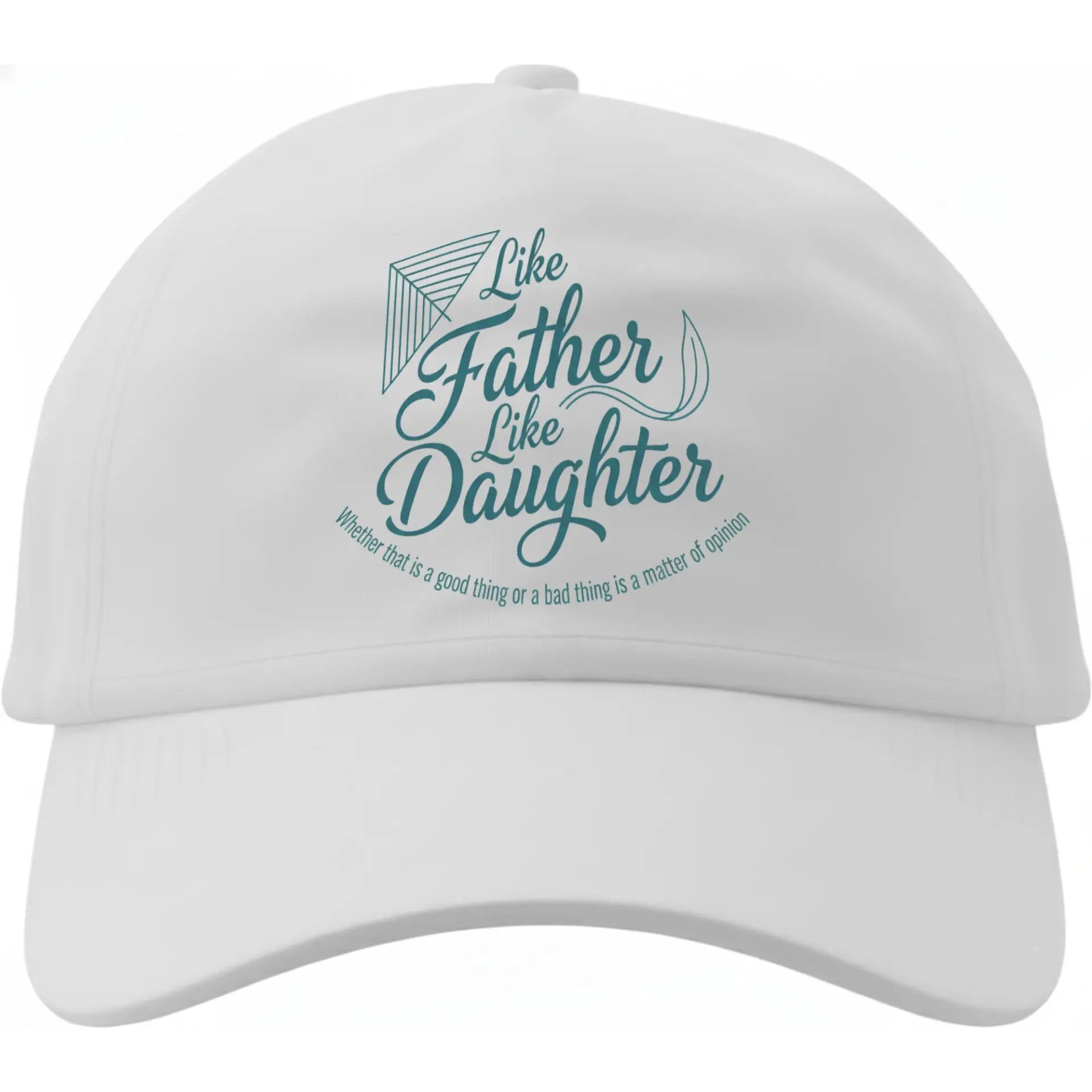 Baseball Cap Funny Quote Design Like Father Like Daughter Graphic Hat Adjustable Cotton Unisex Dad Hat for Daily Wear