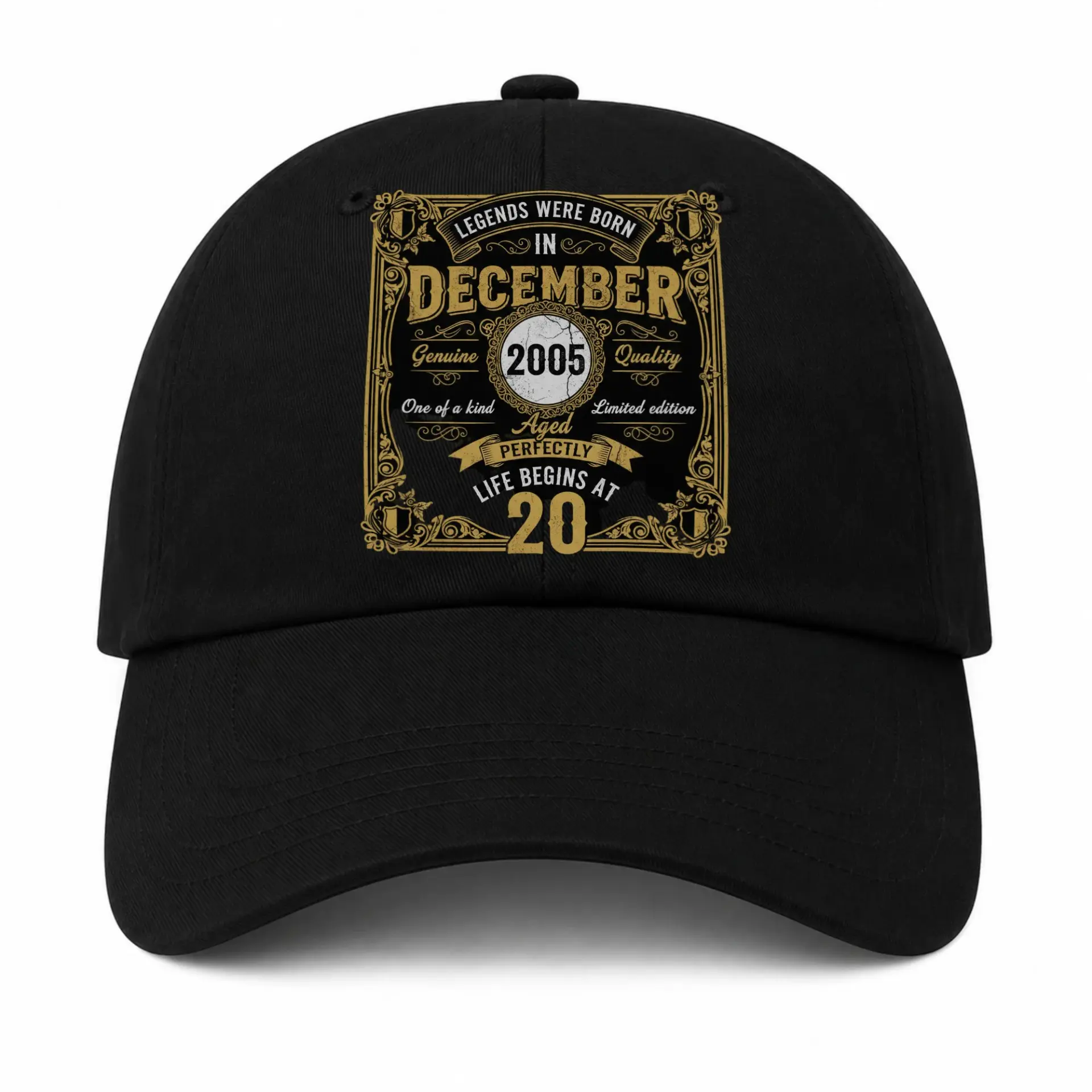 Risk: the Provided Image Is of a Hat, but the Prompt Asks for a Sticker Pack; Additionally, the Design Text Is a Common Trademarked/copyrighted Style for Birthday Apparel.