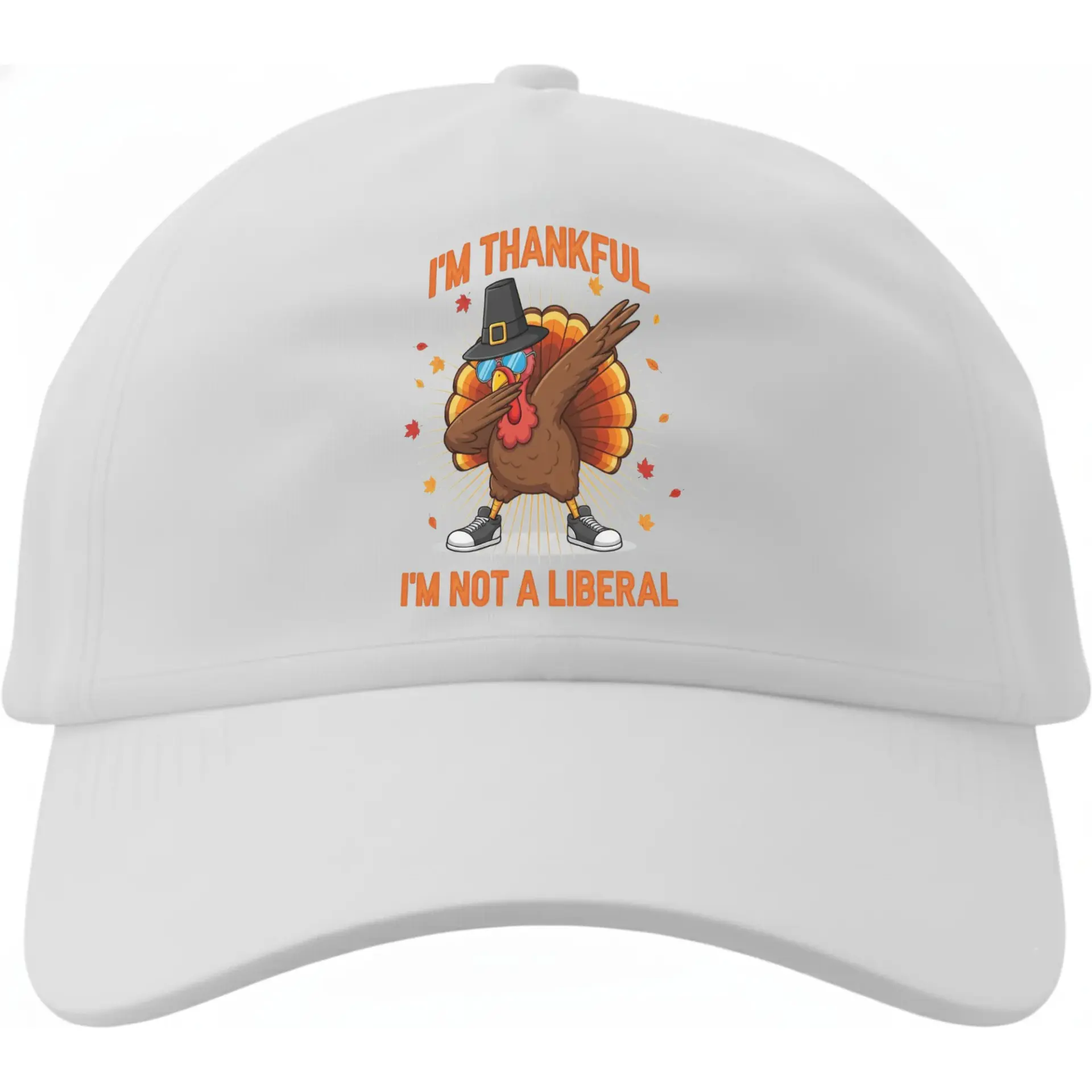 Baseball Cap Funny Thanksgiving Turkey Graphic Hat Casual Cotton Blend Dad Hat with Adjustable Strap for Everyday Wear