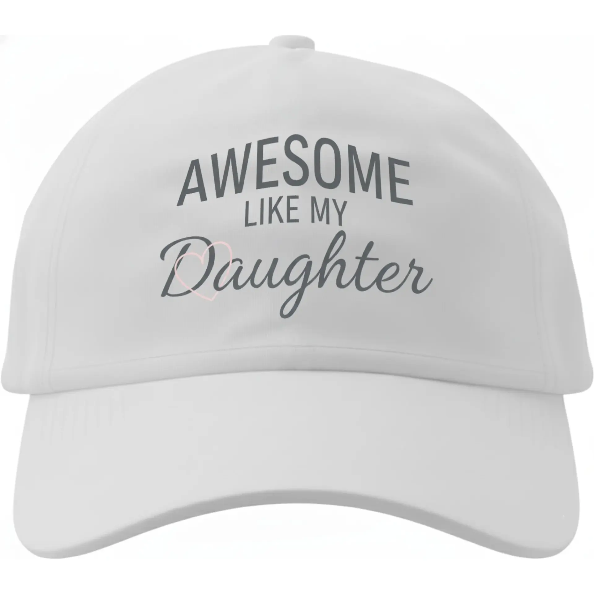 Baseball Cap Awesome Like My Daughter Graphic Hat Adjustable Cotton Dad Hat for Casual Everyday Wear and Sun Protection