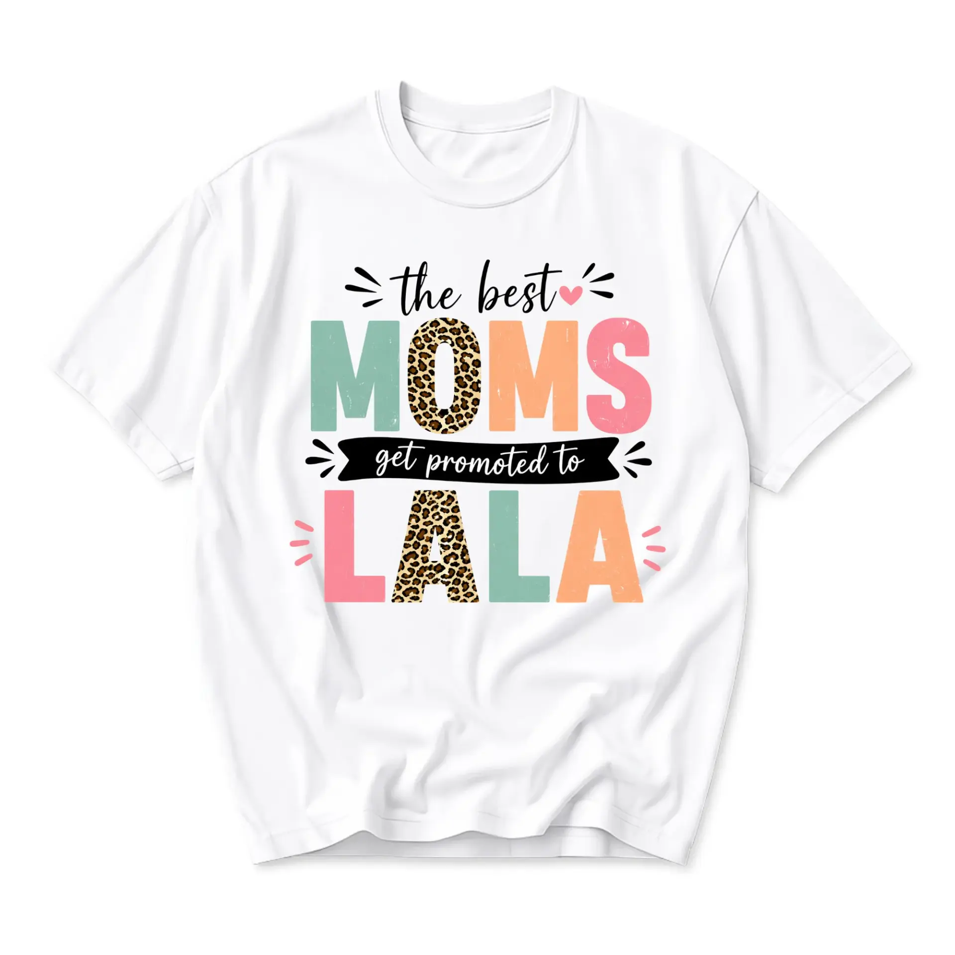 Graphic Tee the Best Moms Get Promoted to Unisex Crew Neck Short Sleeve