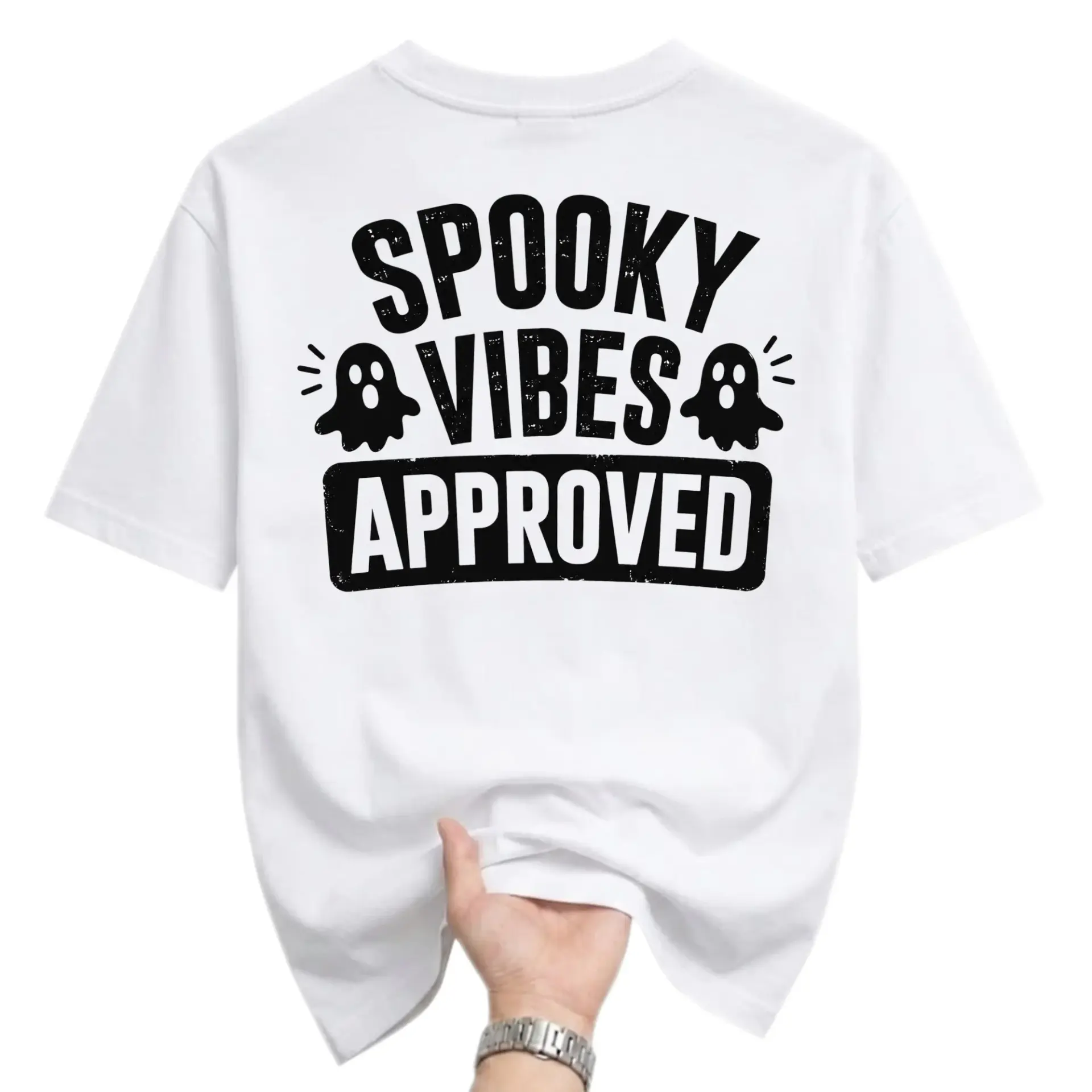 Funny Shirt Spooky Vibes Approved Graphic Tee Unisex Casual Apparel for Autumn Seasonal Style and Everyday Wear